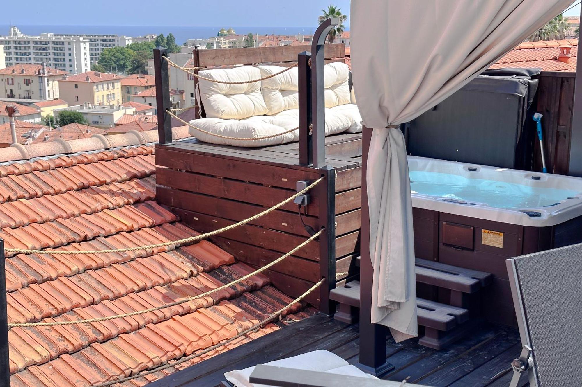Bellet - Rooftop, Jacuzzi Et Vue Imprenable Sur Et Apartamento