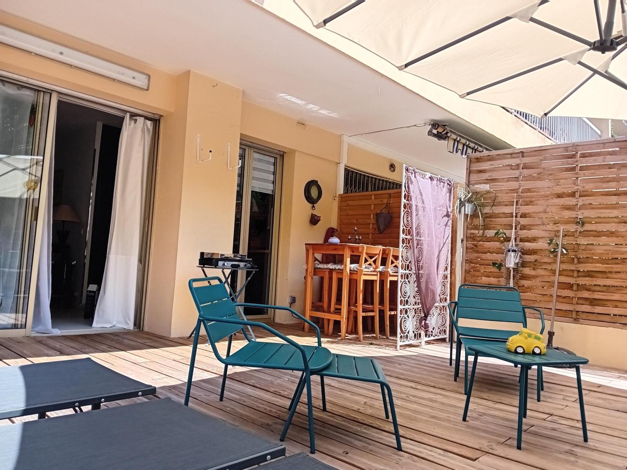 Nice- Gairaut - Jardin Prive- Grand F1 Lumineux-piscine Collective