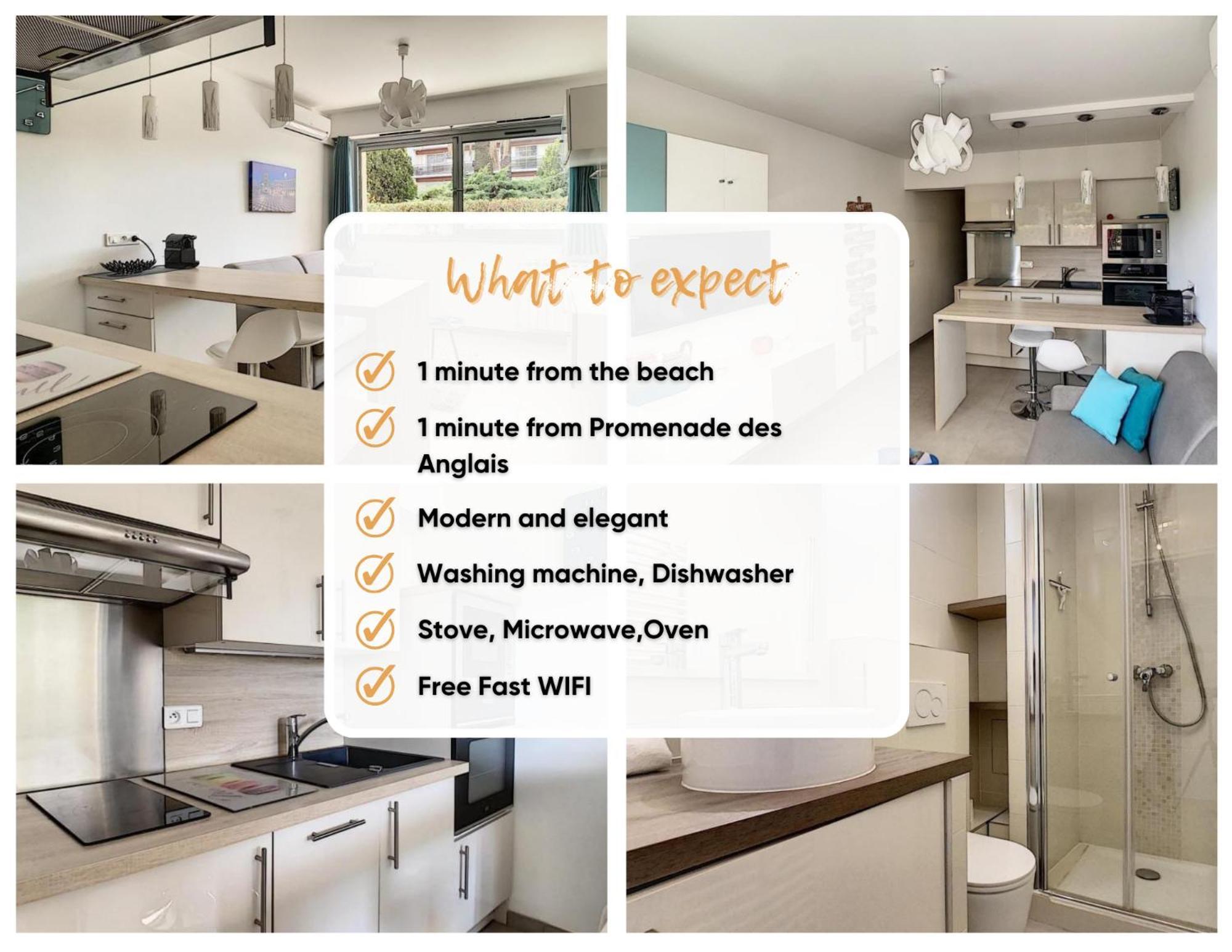 - 1 Minute De La Et De La Promenade Des Apartment *