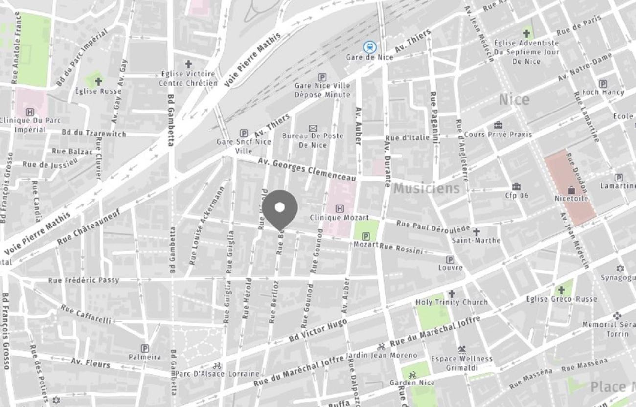 Riviera- Musiciens - 7 Minutes Promenade Des Anglais - Large Apartement Bourgeois 4 Pieces Ac - Small Balcony - View Garden - Balcon Palais Harmonie 1 Appartement Nice