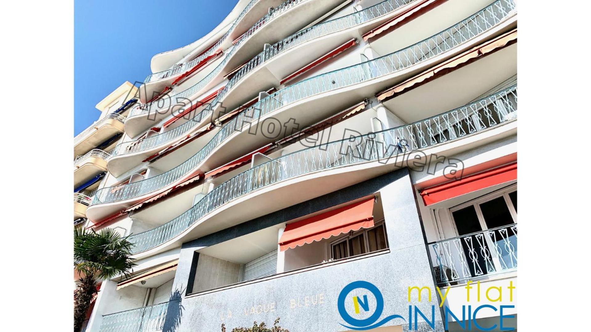 Riviera - Promenade Des Anglais - 1 Bedroom Ac Apartement - Amazing Sea View - Large Terrasse - Balcon Vague Bleue Nice