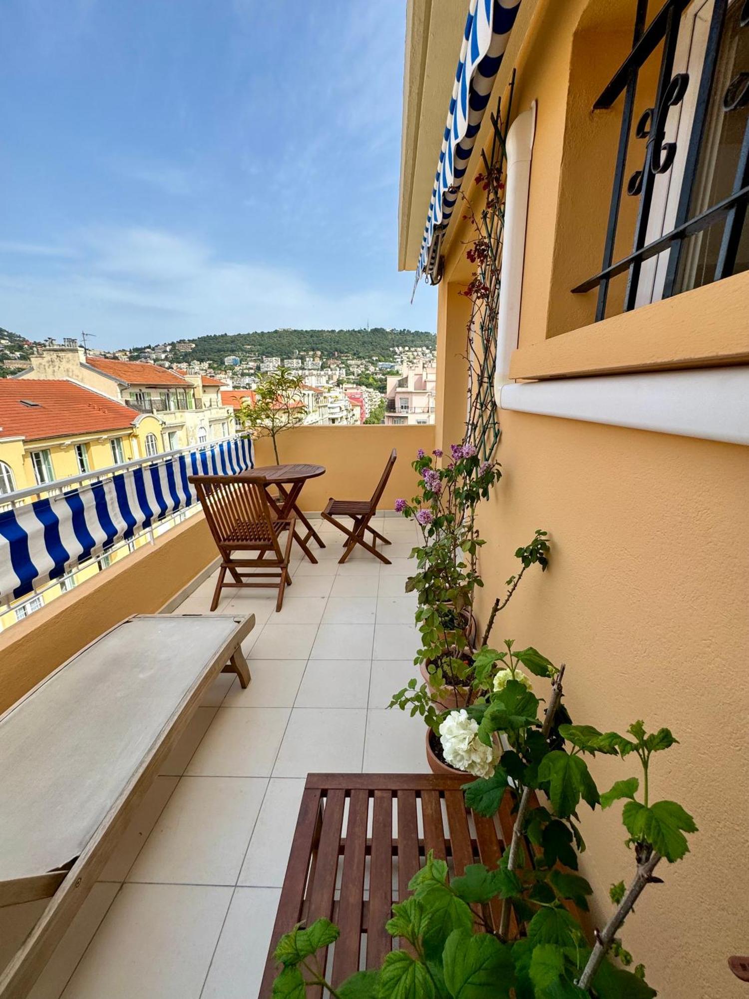 Dernier Etage, Vue Panoramique Colline Du Chateau! Nice