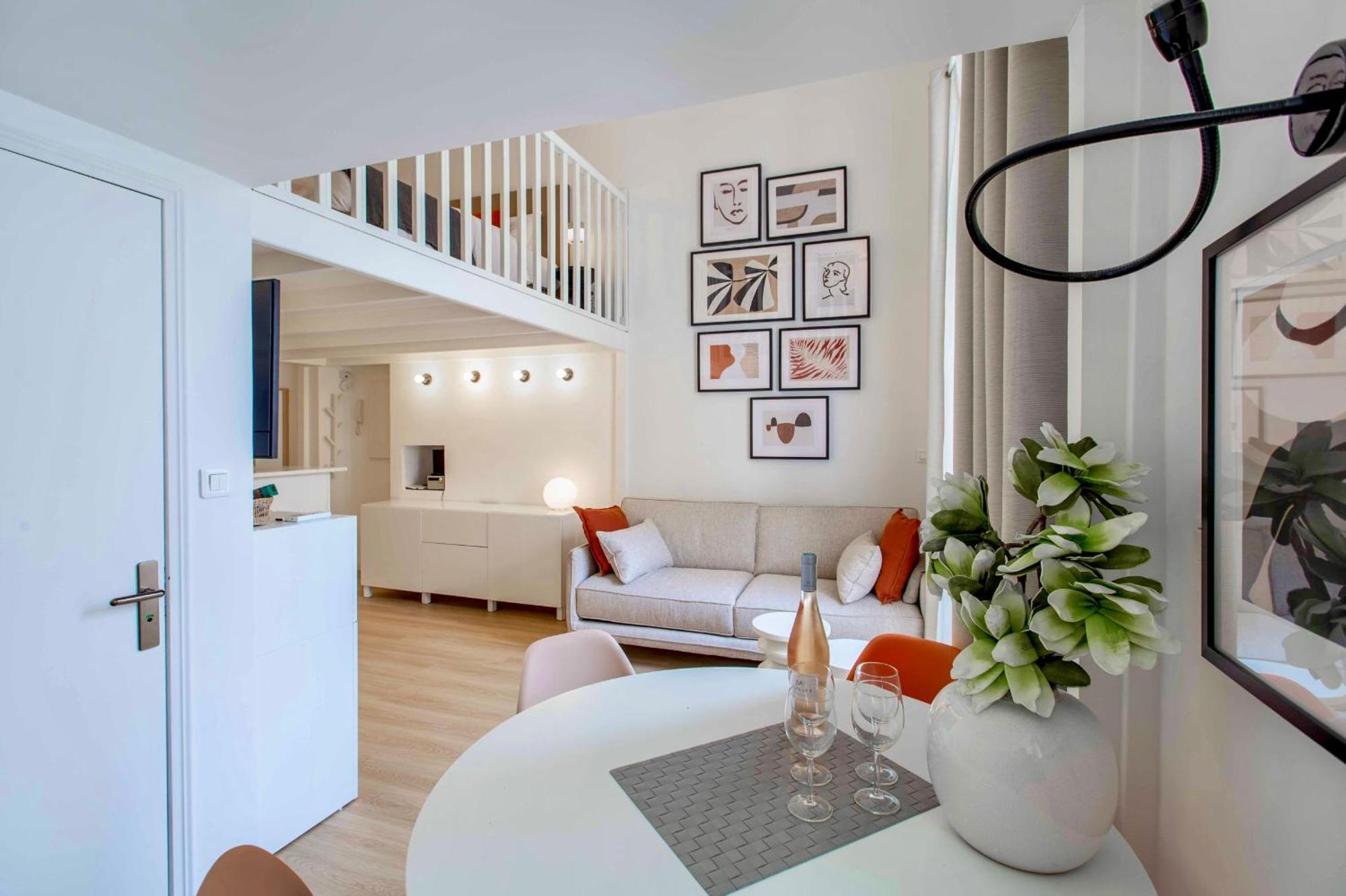 Apartment Suede Promenade Duplex At 1 Min From The Sea 2 Bathrooms Nice