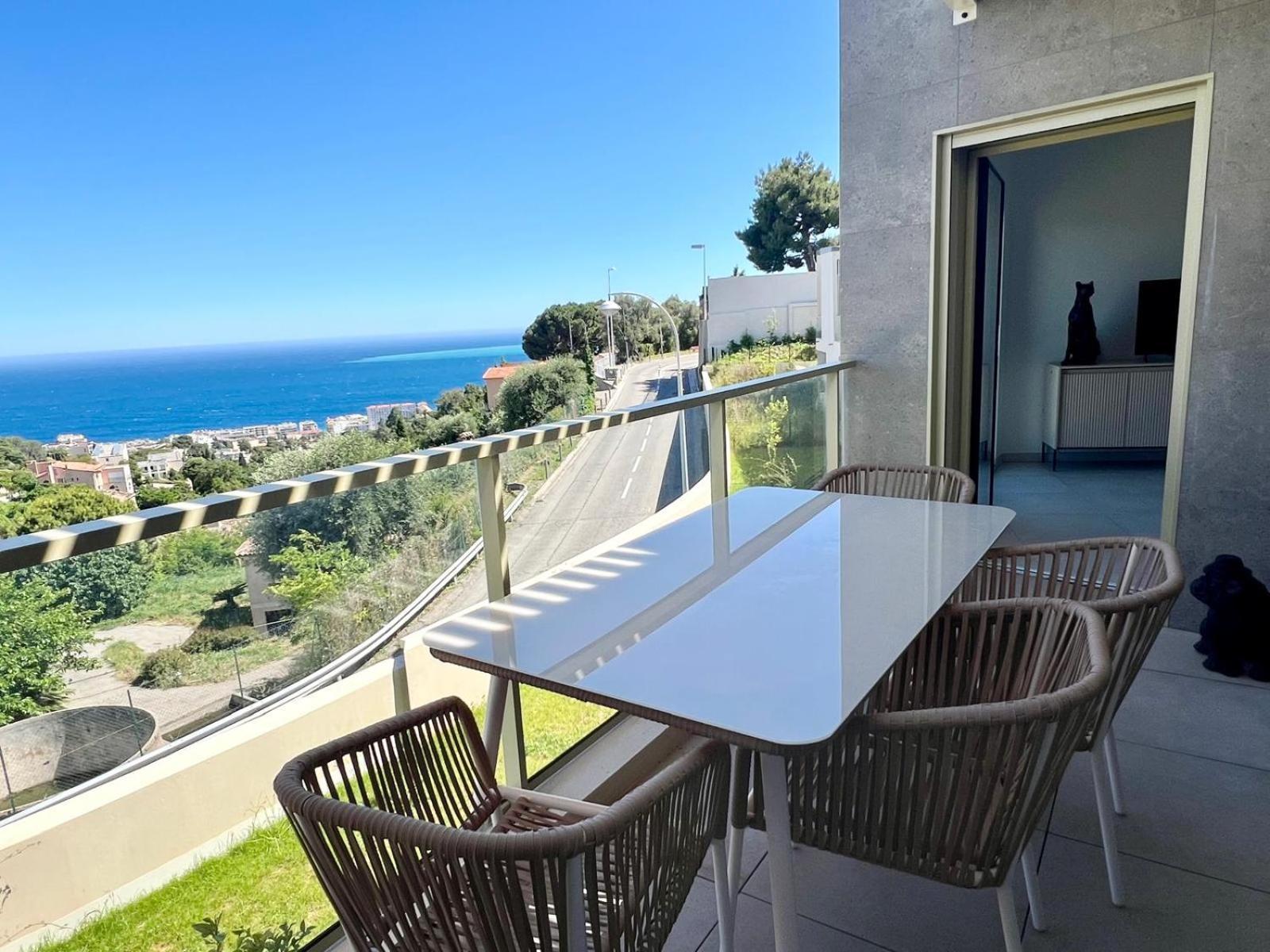 Panoramic Sea View Blue Pearl