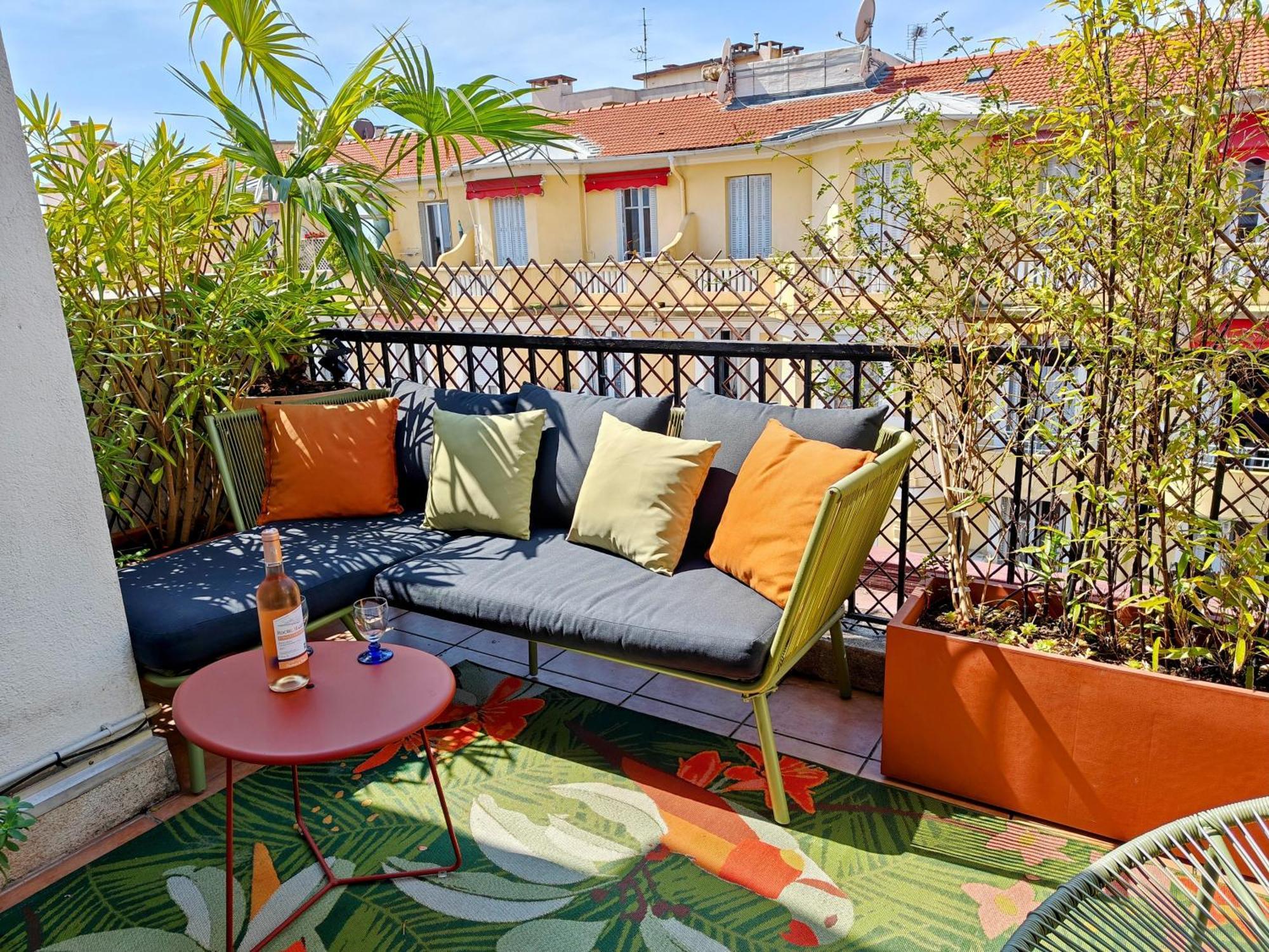 Cozy Roof Terrace Near Promenade Des - Ac Apartment Nice