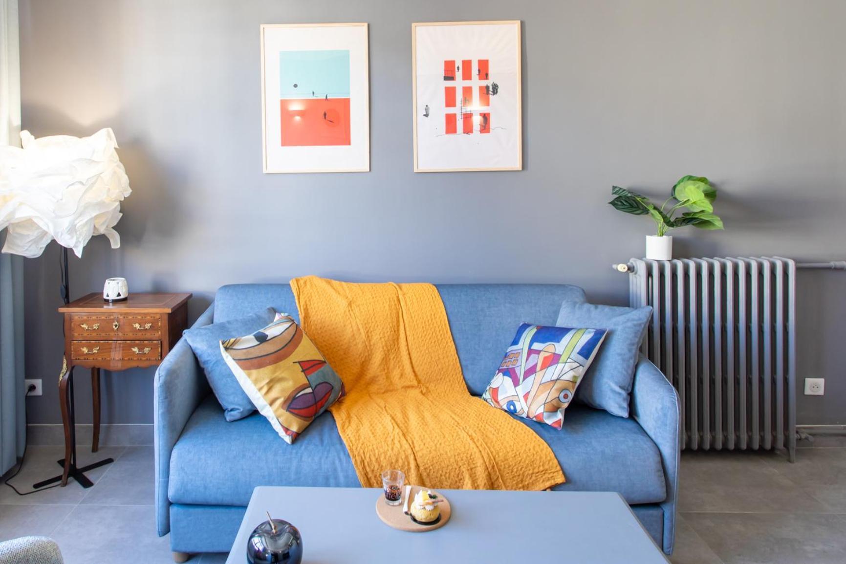 L12 Port Window 1bedroom Wifi 5mins & Nice's Cap