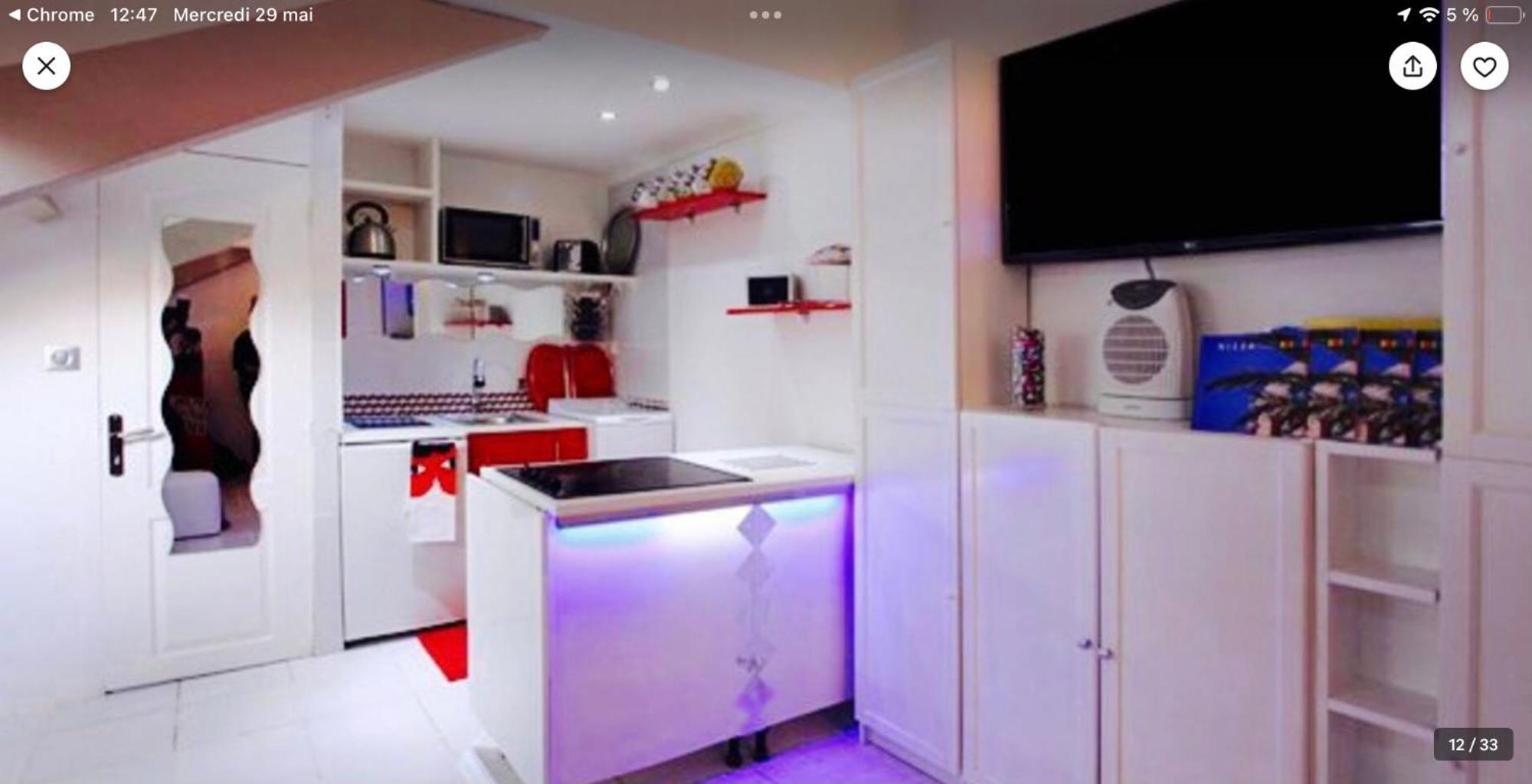 Atypique Calme, Quartier Vip, 50m Appartement Nice