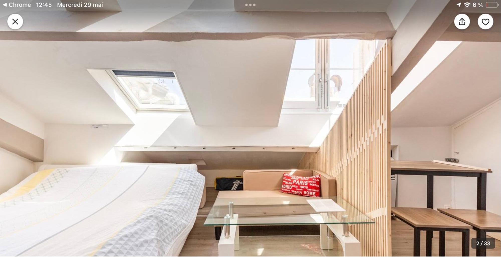 Atypique Calme, Quartier Vip, 50m Appartement Nice