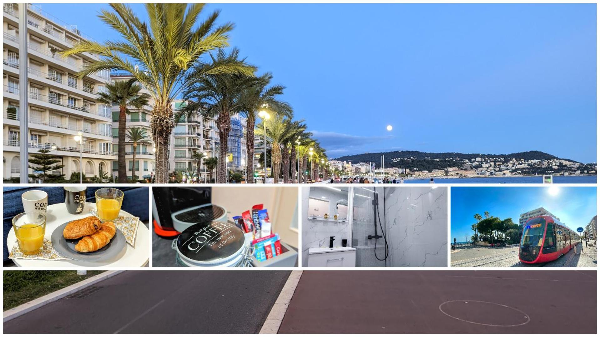 1 Min To The - Kitchen - Tramway - Air Conditioner - Wifi - Promenade Des Nice