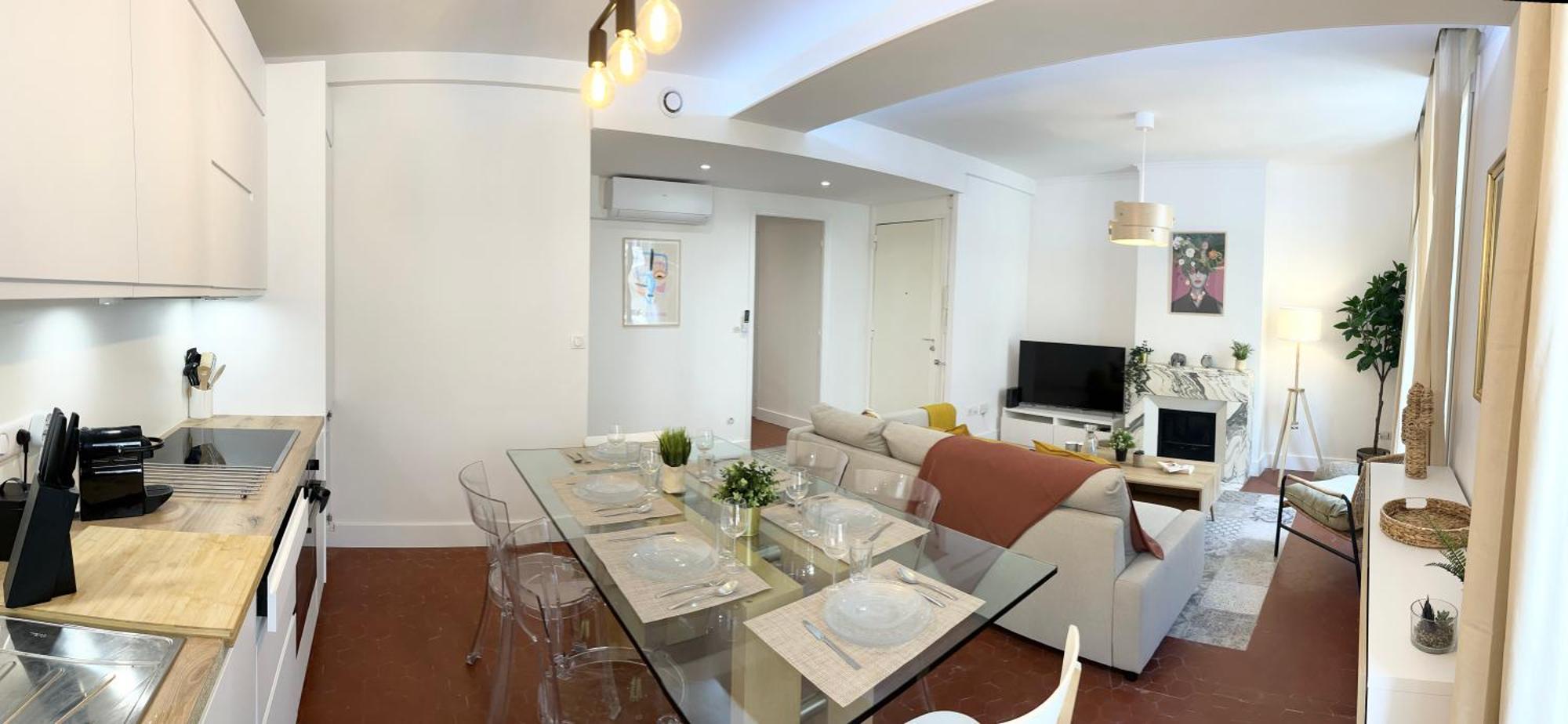 Magnifique T4 - Spacieux Standing - Ac - Wifi - Coeur De * Nice