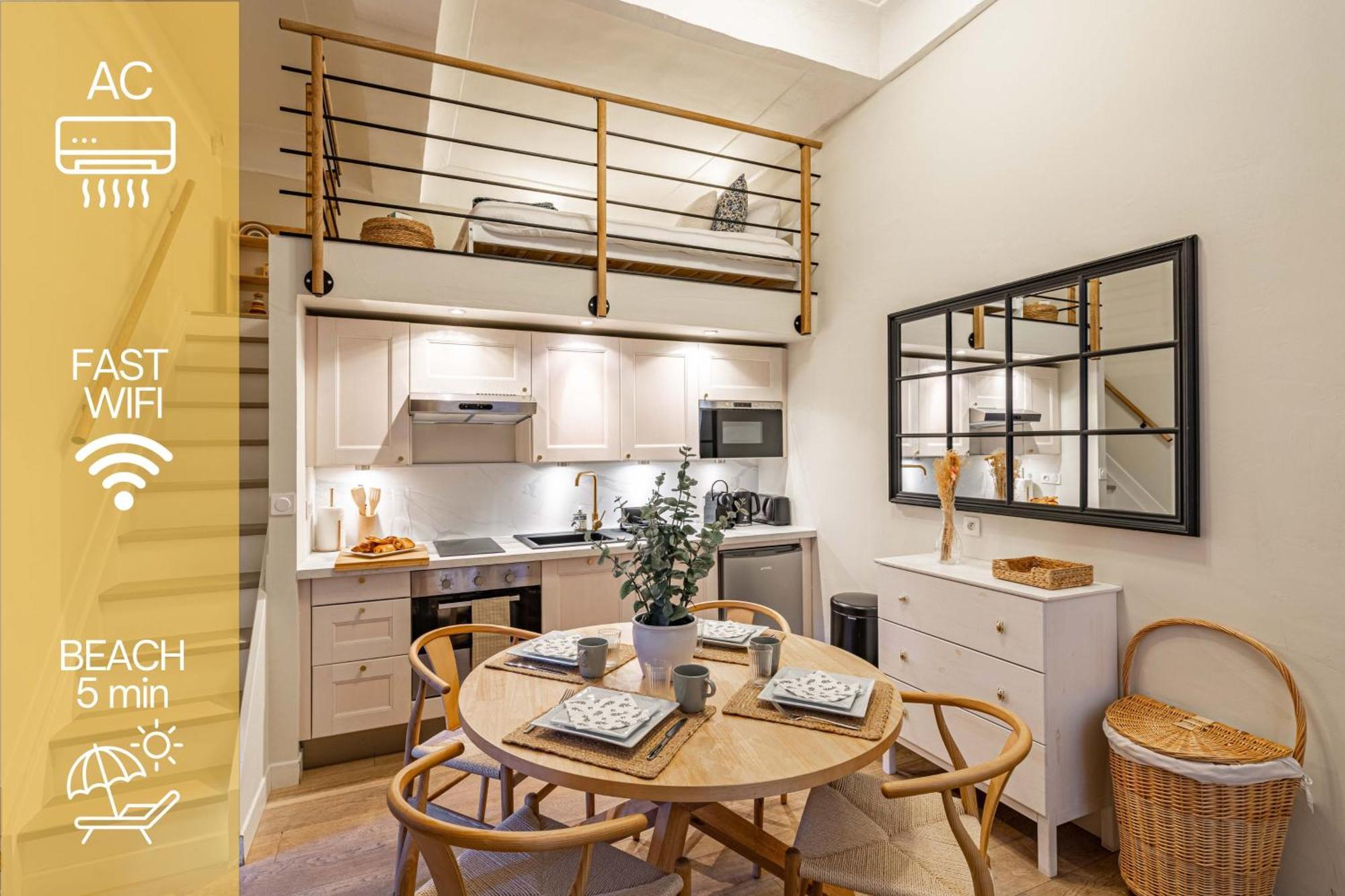Apartment New!chic Oasis Apt, Heart Of Nice, Family Friendly, Walking To The Beach! *