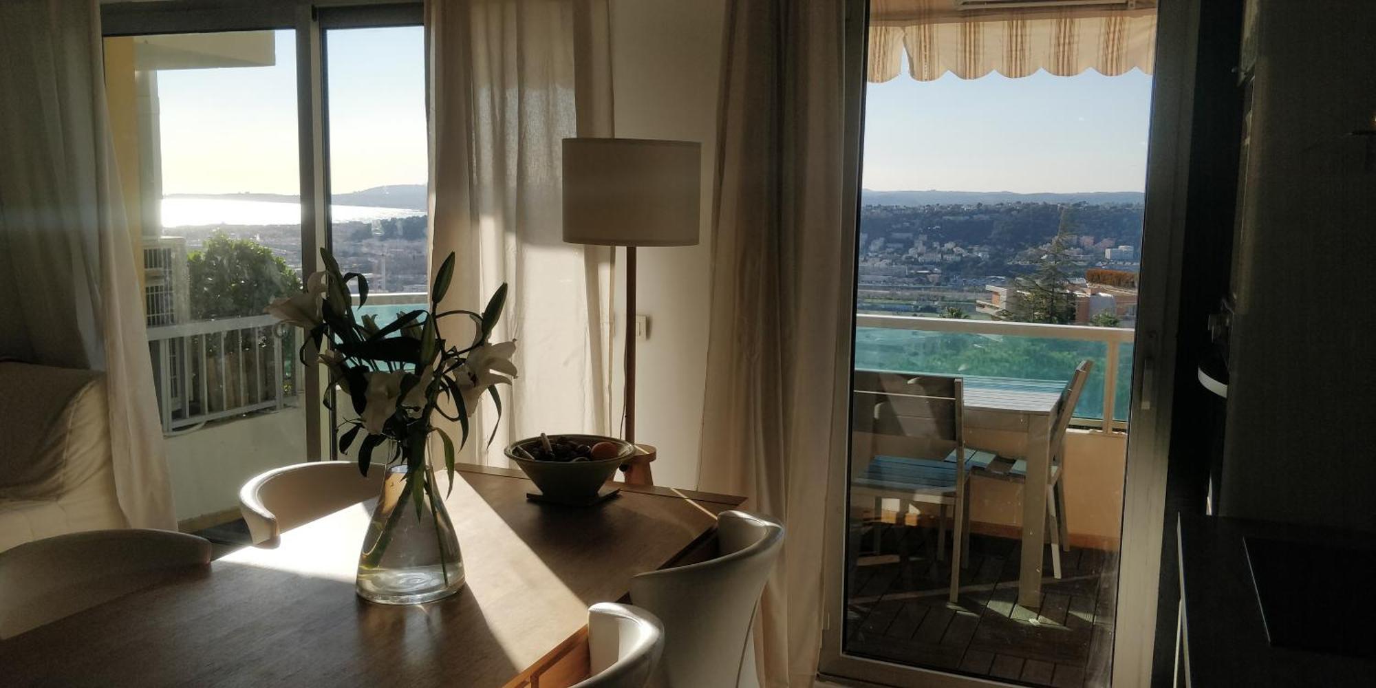 Chez Gael, Vue Mer, Piscine, 3chb Apartment Nice