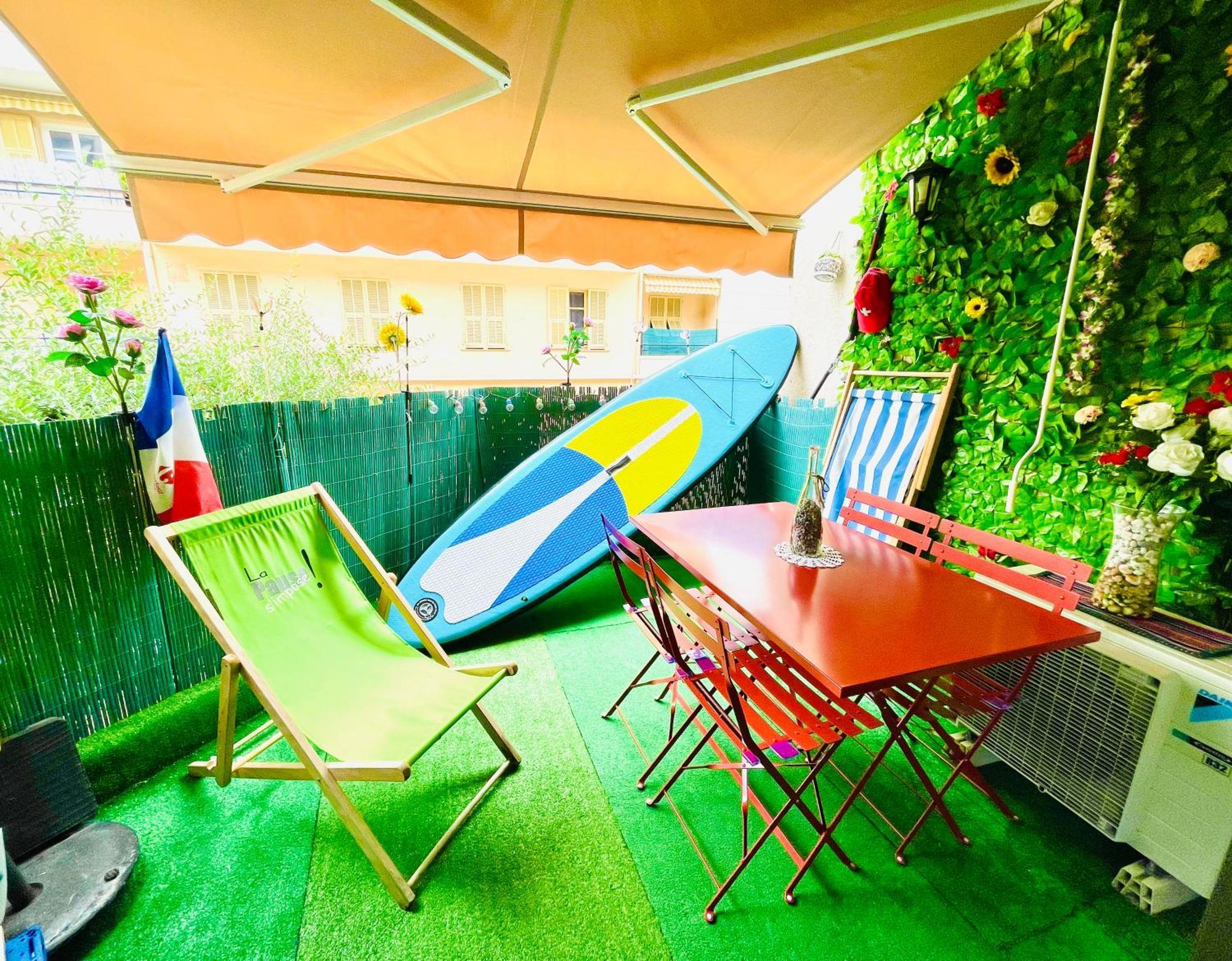 Apartment Center Side Free Paddle Beautiful Terrace *