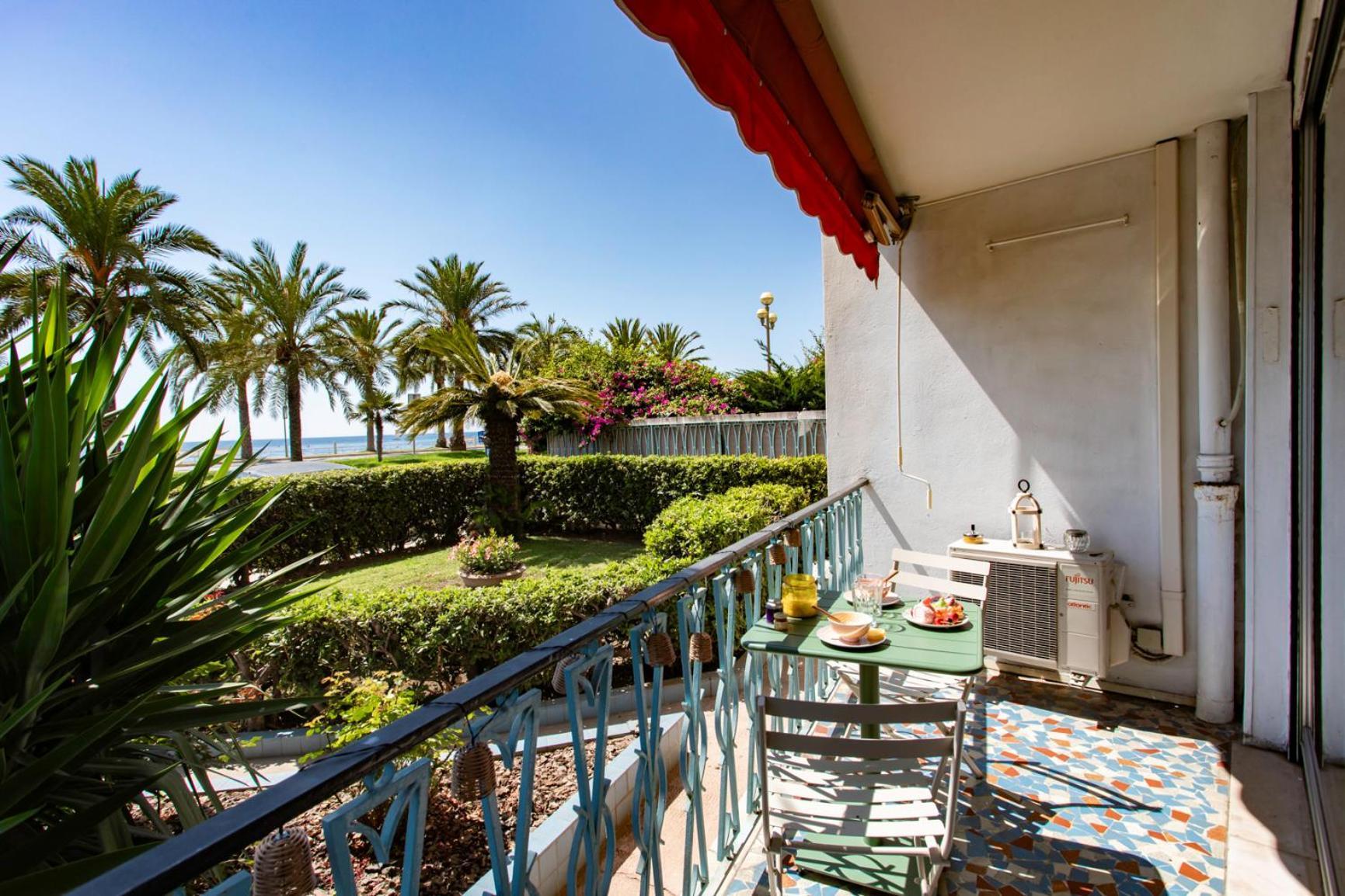 L54 1bdr Promenade Sea View Ac & Balcony Apartment Nice