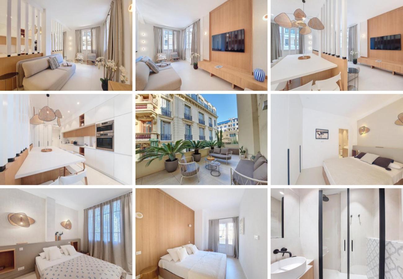 Nestor&jeeves - Palmiers Terrasse - - Terrace Apartment