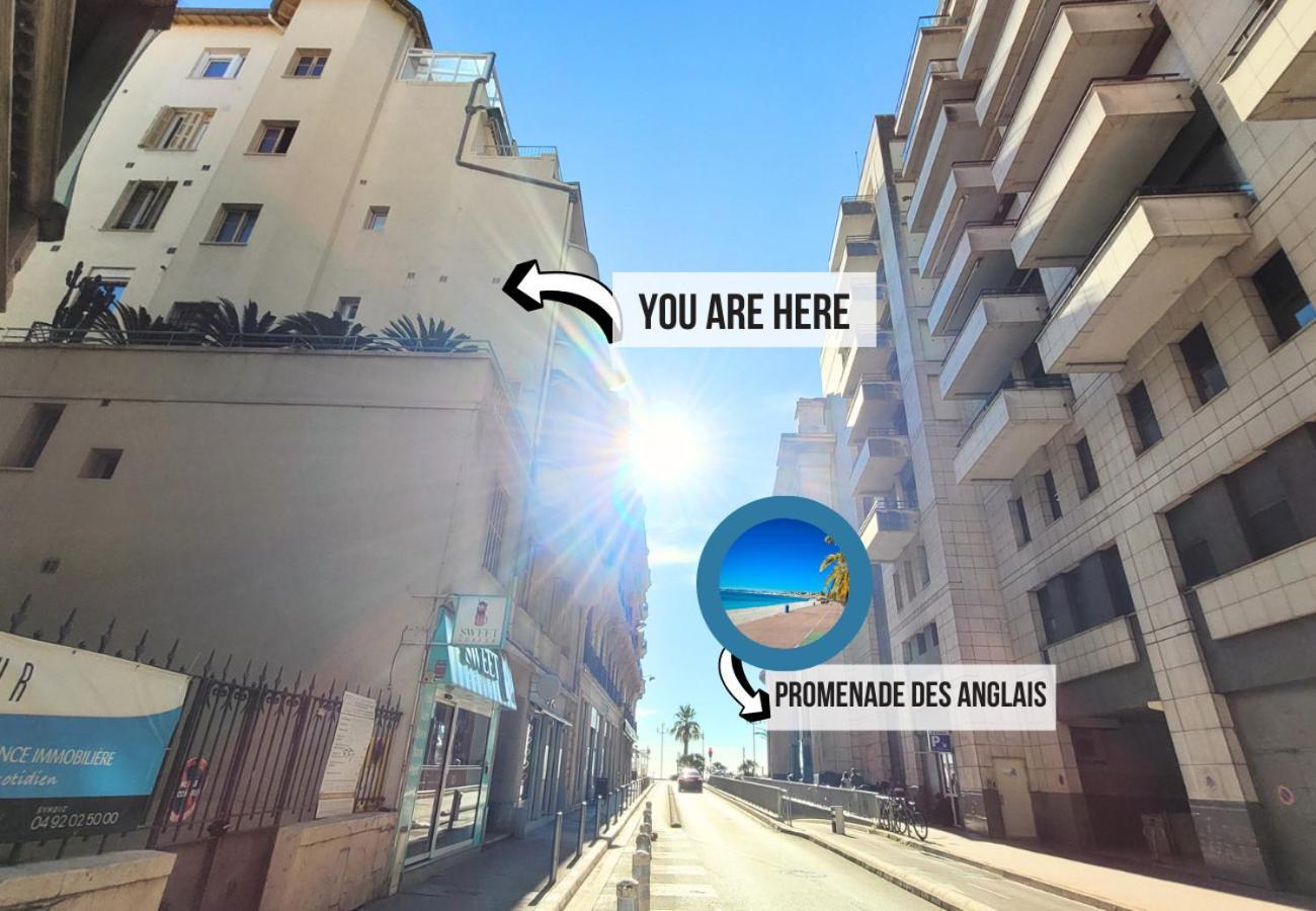 Nestor&jeeves - Palmiers Terrasse - - Terrace Apartment Nice