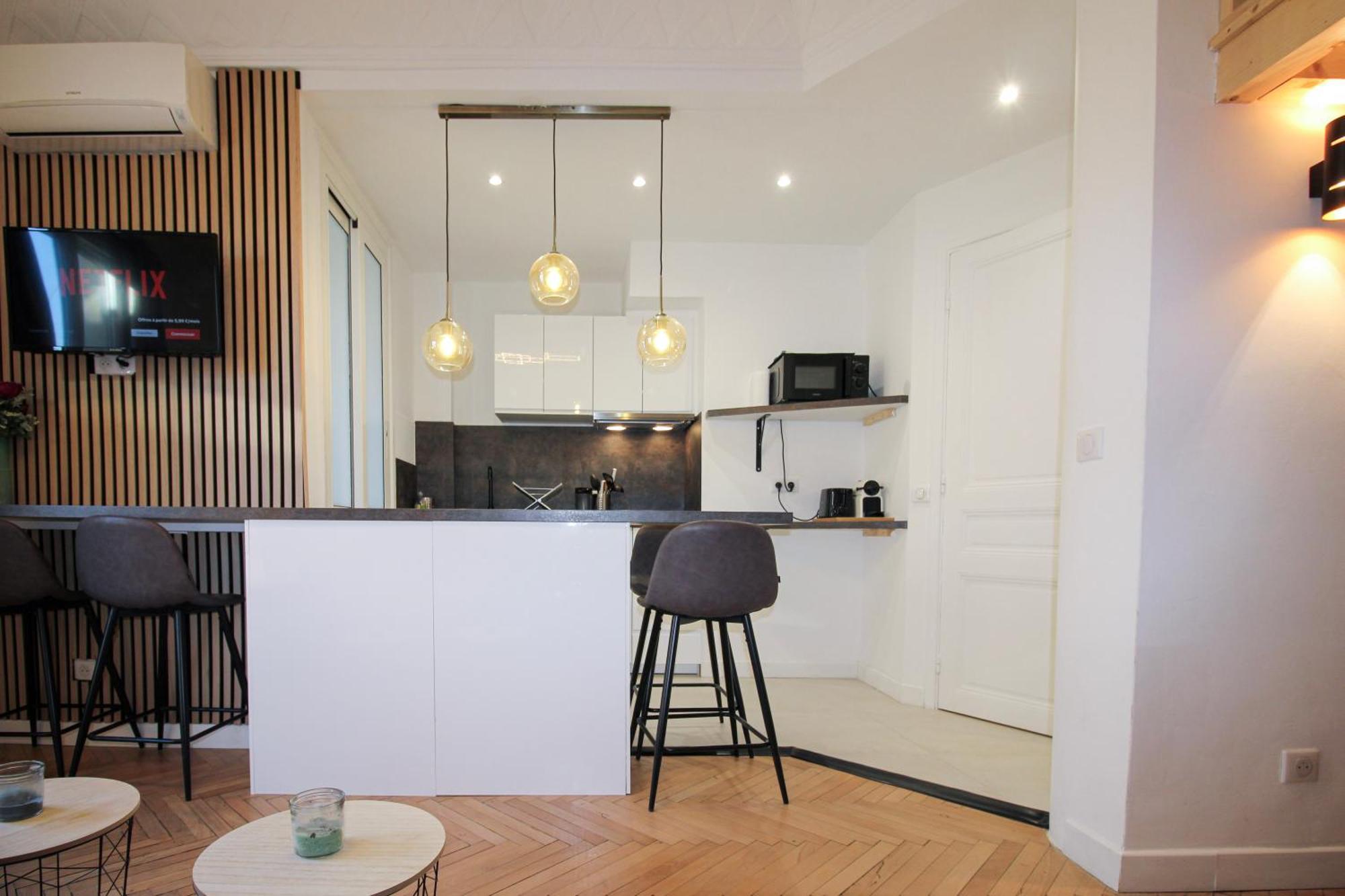 Clemenceau 2 - Confortable Climatise Proche Gare Apartment
