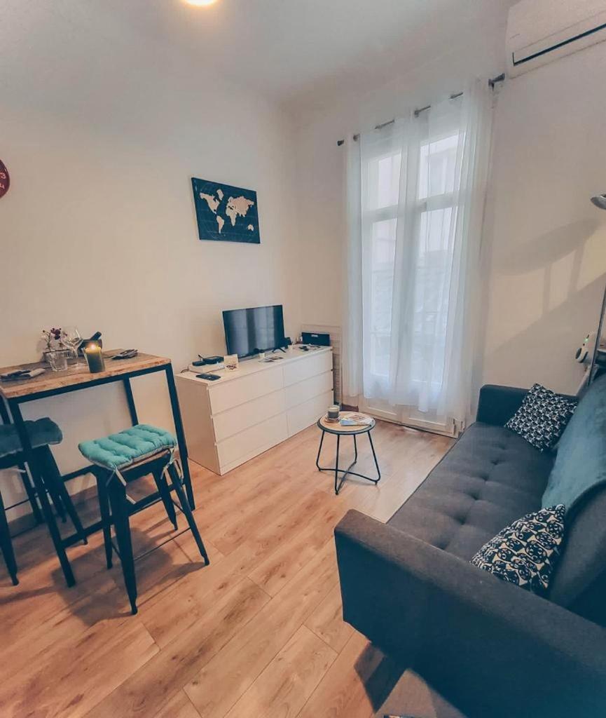 T1 Centre - Ideal Couple & Amis - Confort - Wifi - Calme - Climatisation - Coin Terrasse Nice