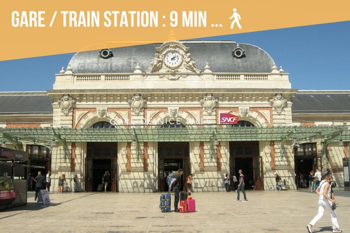 T1 Centre - Ideal Couple & Amis - Confort - Wifi - Calme - Climatisation - Coin Terrasse * Nice