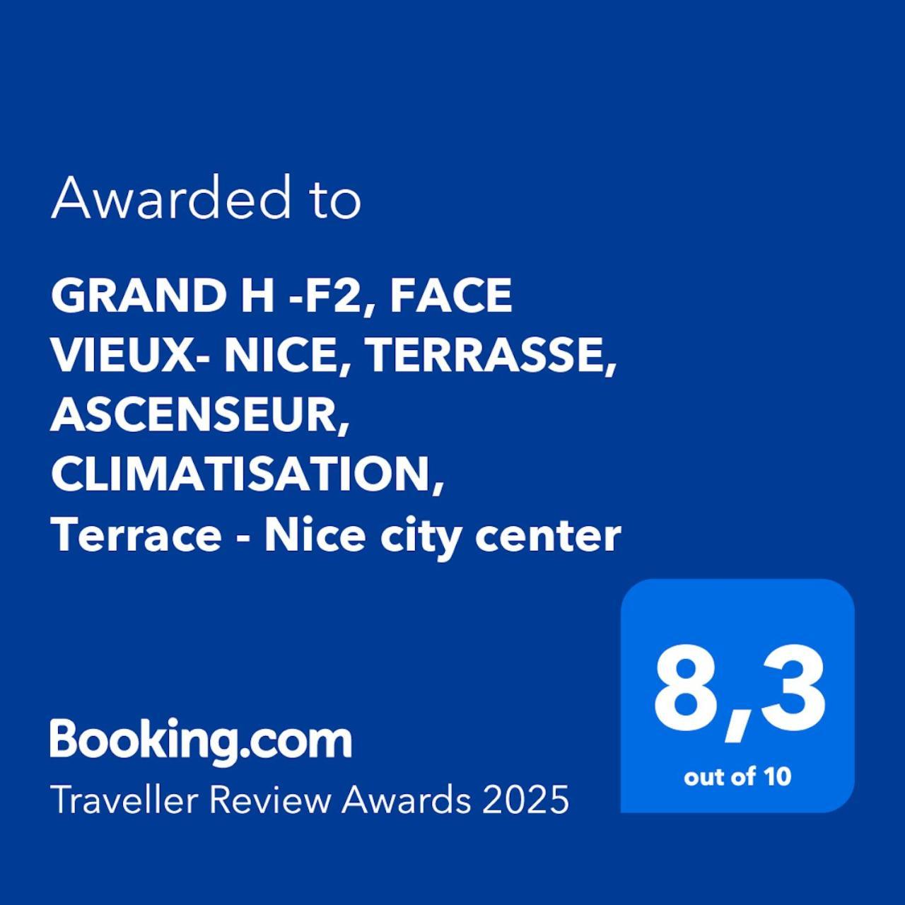 Apartment Grand H -f2, Face Vieux- Nice, Terrasse, Ascenseur, Climatisation, Terrace - Center