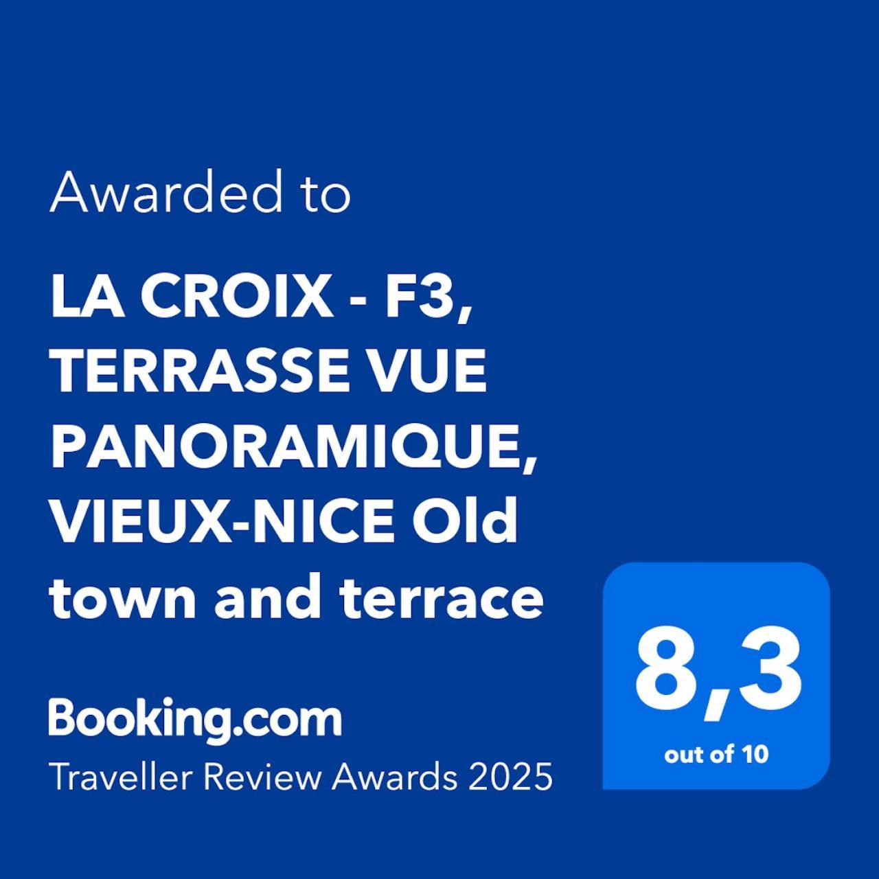 La Croix - F3, Terrasse Vue Panoramique, Vieux-nice Old Town And Terrace Apartment *