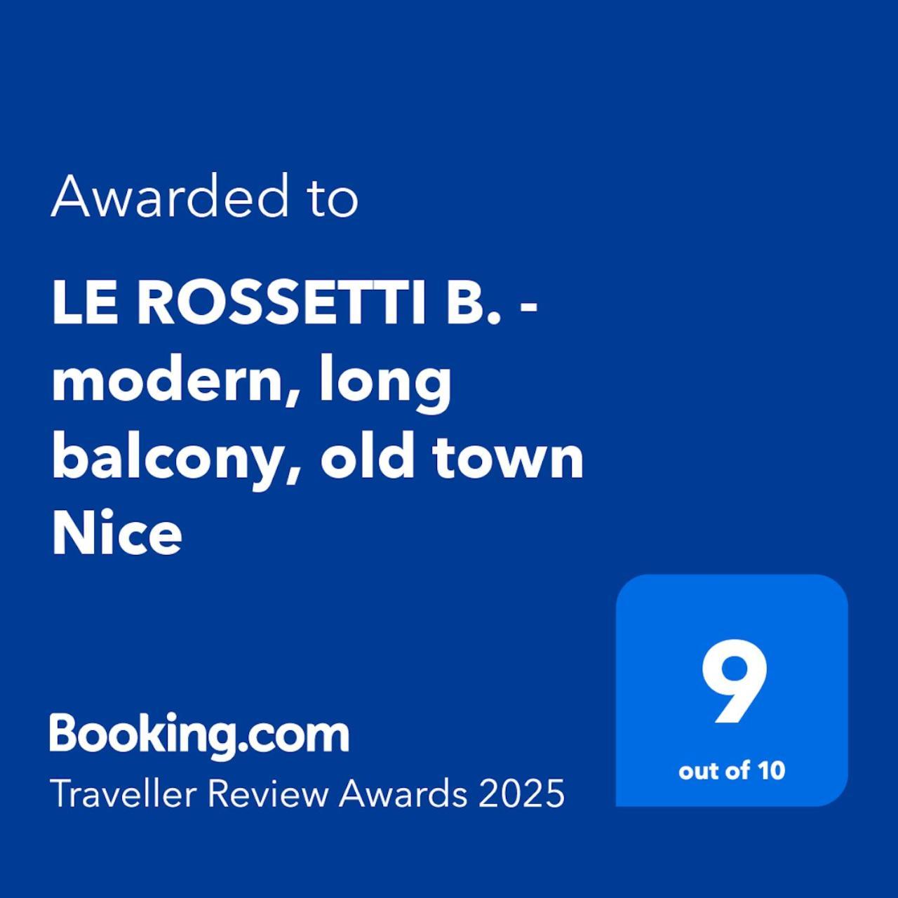 Le Rossetti B. - Modern, Long Balcony, Old Town Apartment Nice