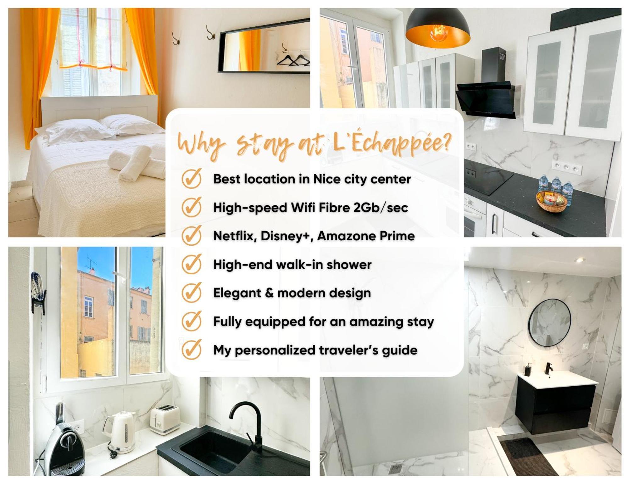 Apartment L'echappee De Riviera I Centre-ville I Climatise I Proche Gare Et I Ideal Couple Et Famille