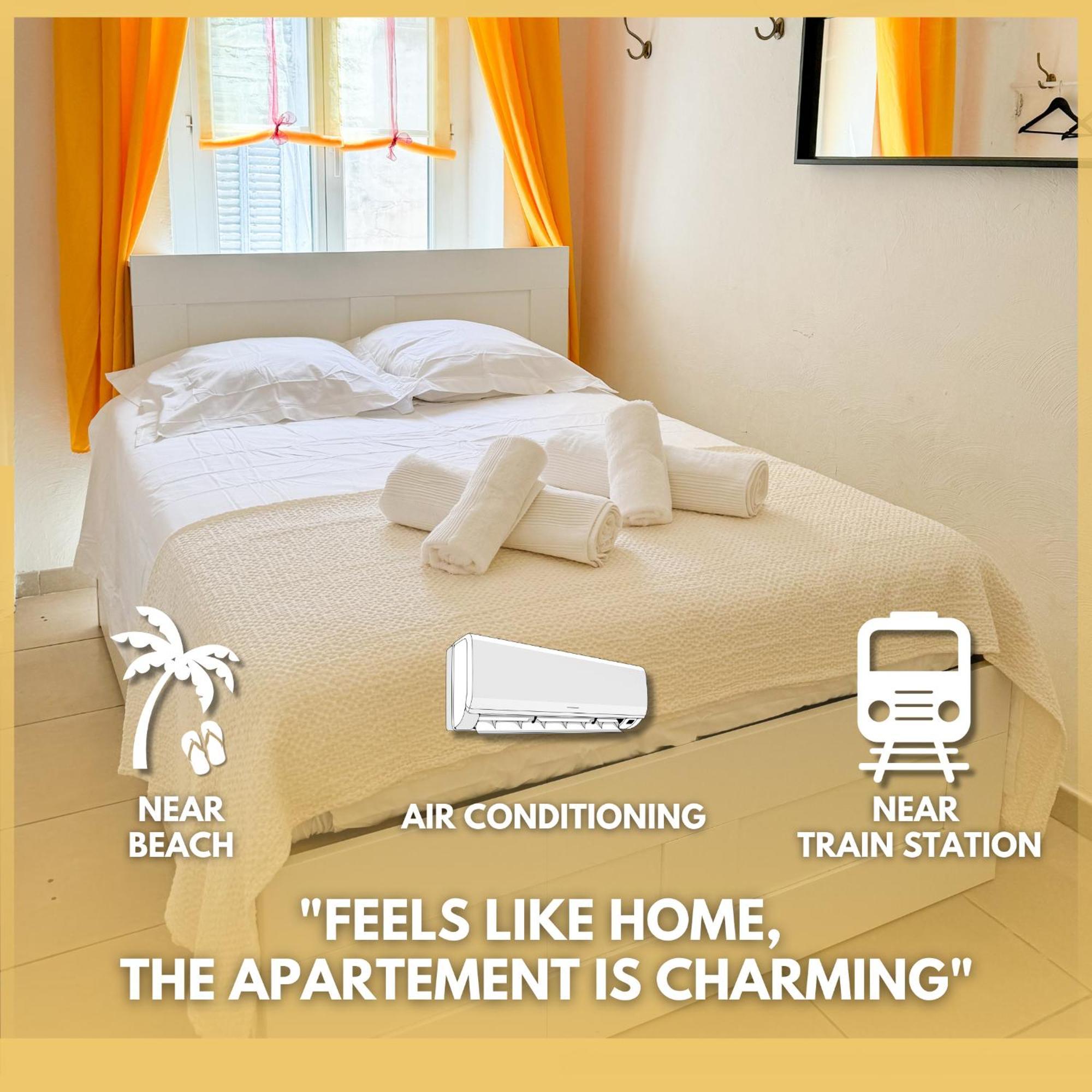 L'echappee De Riviera I Centre-ville I Climatise I Proche Gare Et I Ideal Couple Et Famille