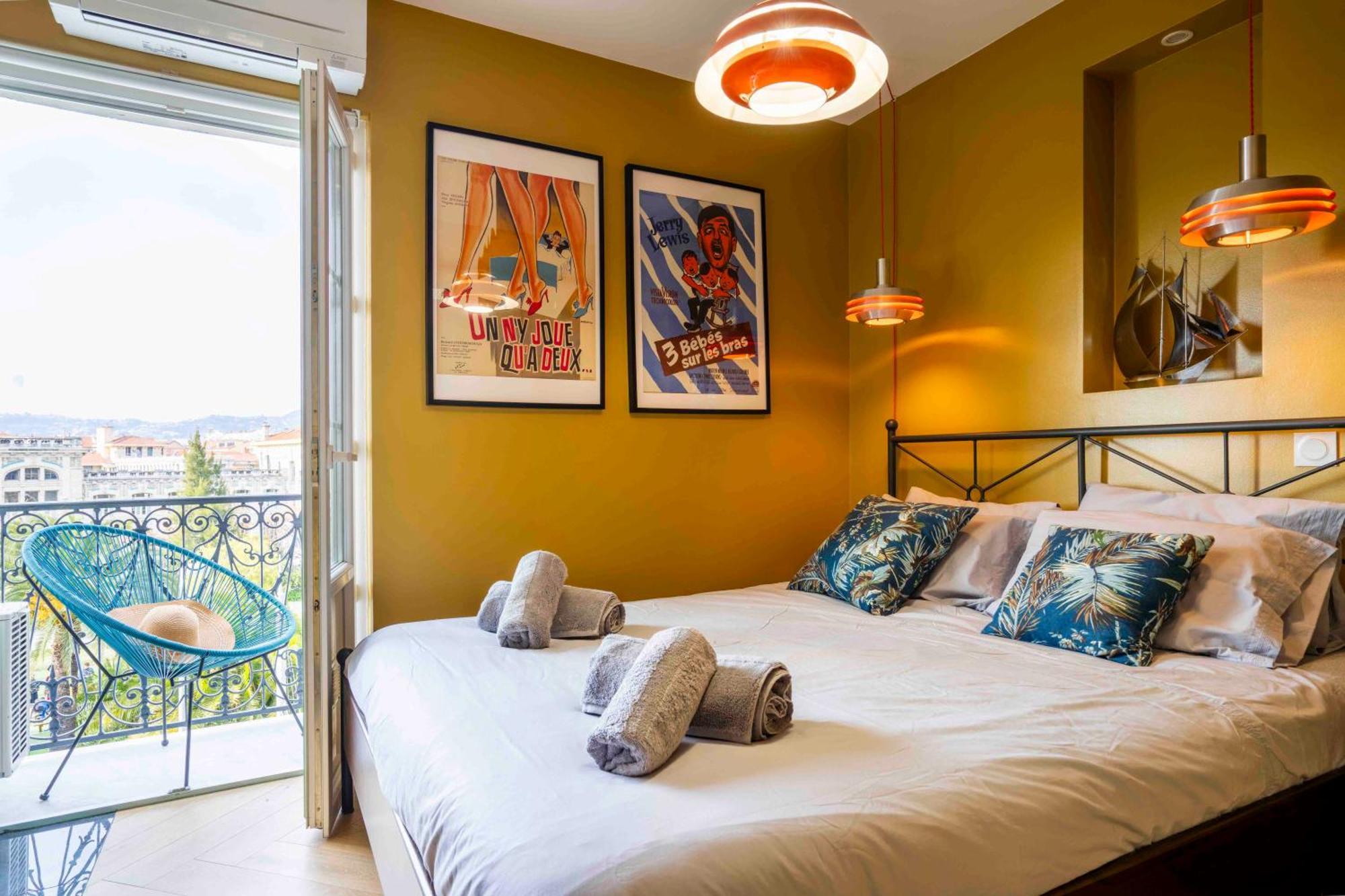 Apartment 2 Chambres, Balcons, Vue Imprenable, Climatisation - Palace Bleu