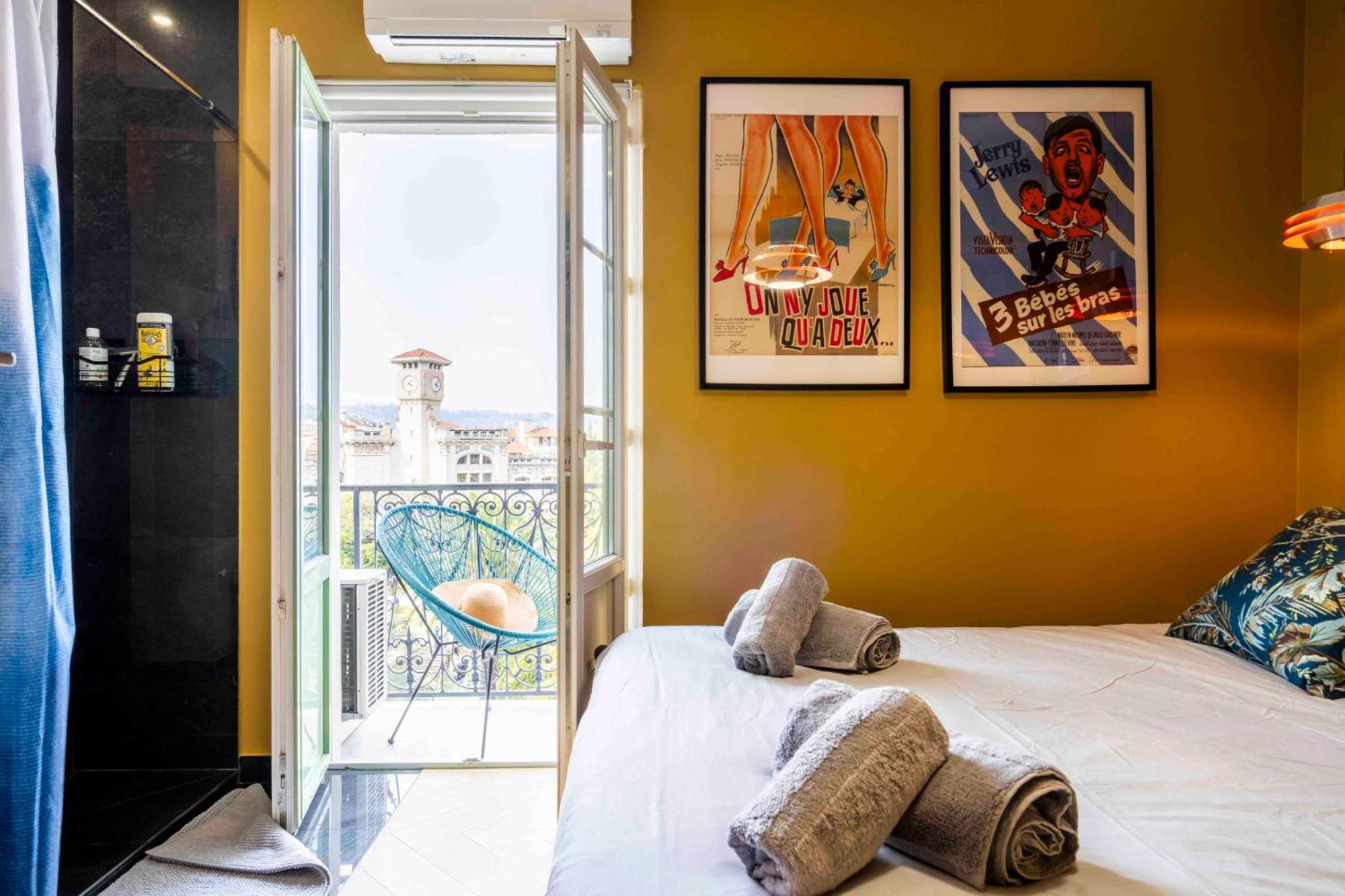 2 Chambres, Balcons, Vue Imprenable, Climatisation - Palace Bleu Apartment Nice