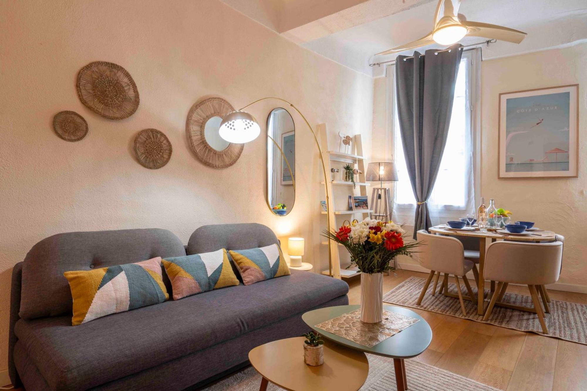 Charming Flat, Fully Equipped, Only 300m - La Loge Apartment Nice