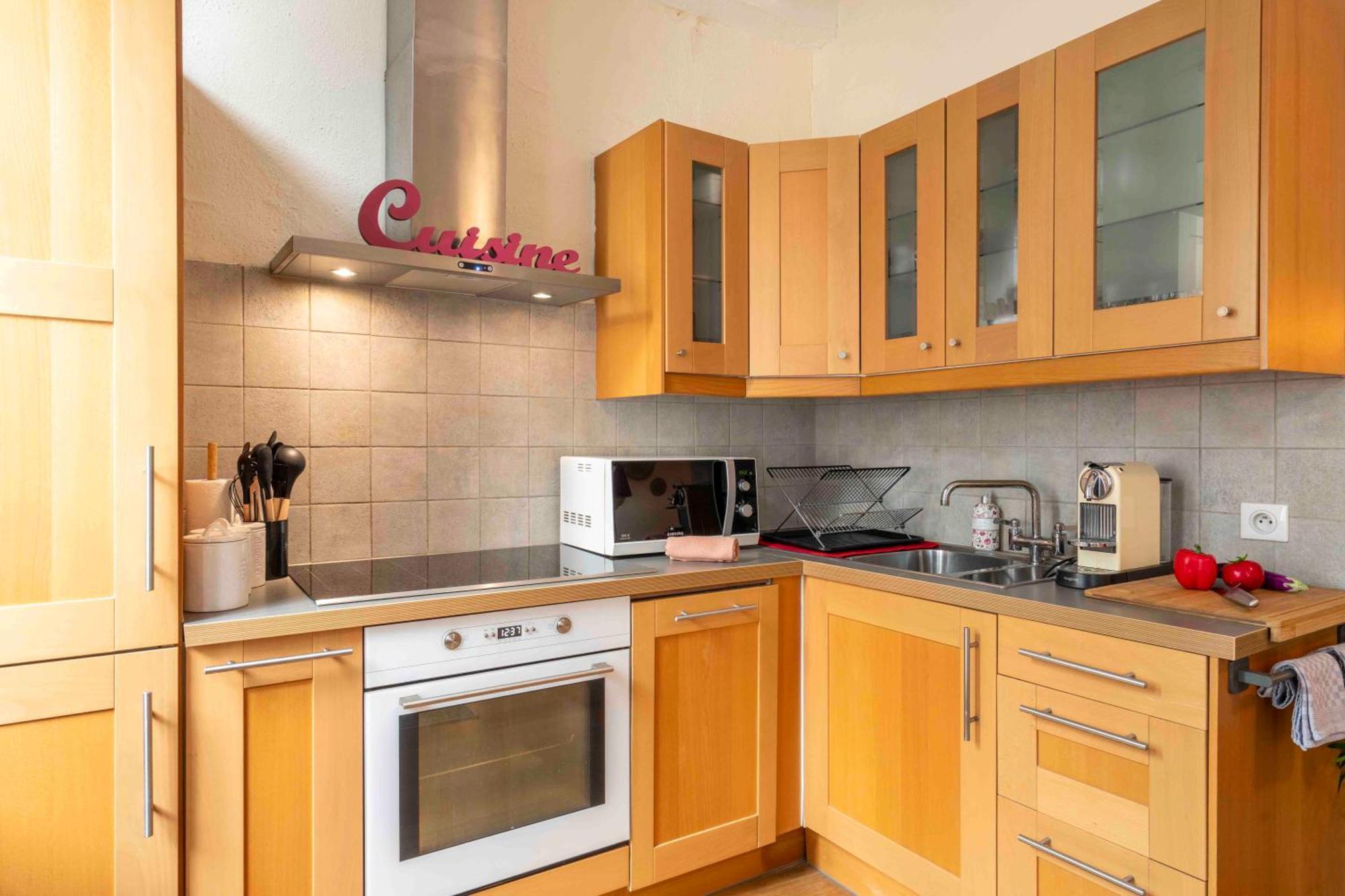 Charming Flat, Fully Equipped, Only 300m - La Loge Apartment Nice
