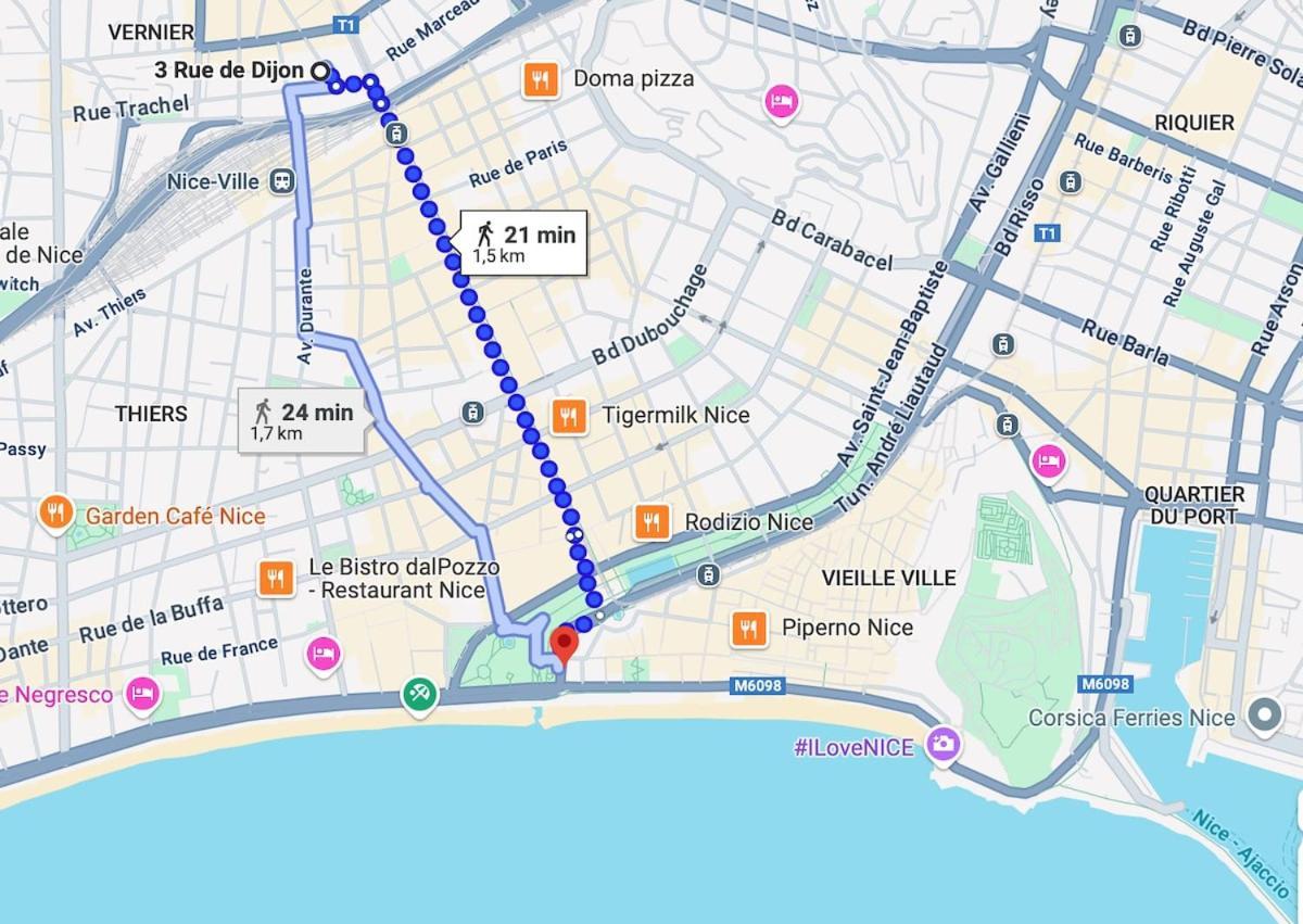 Apartment Cosy Gare Du Sud - - 3 Guests Nice