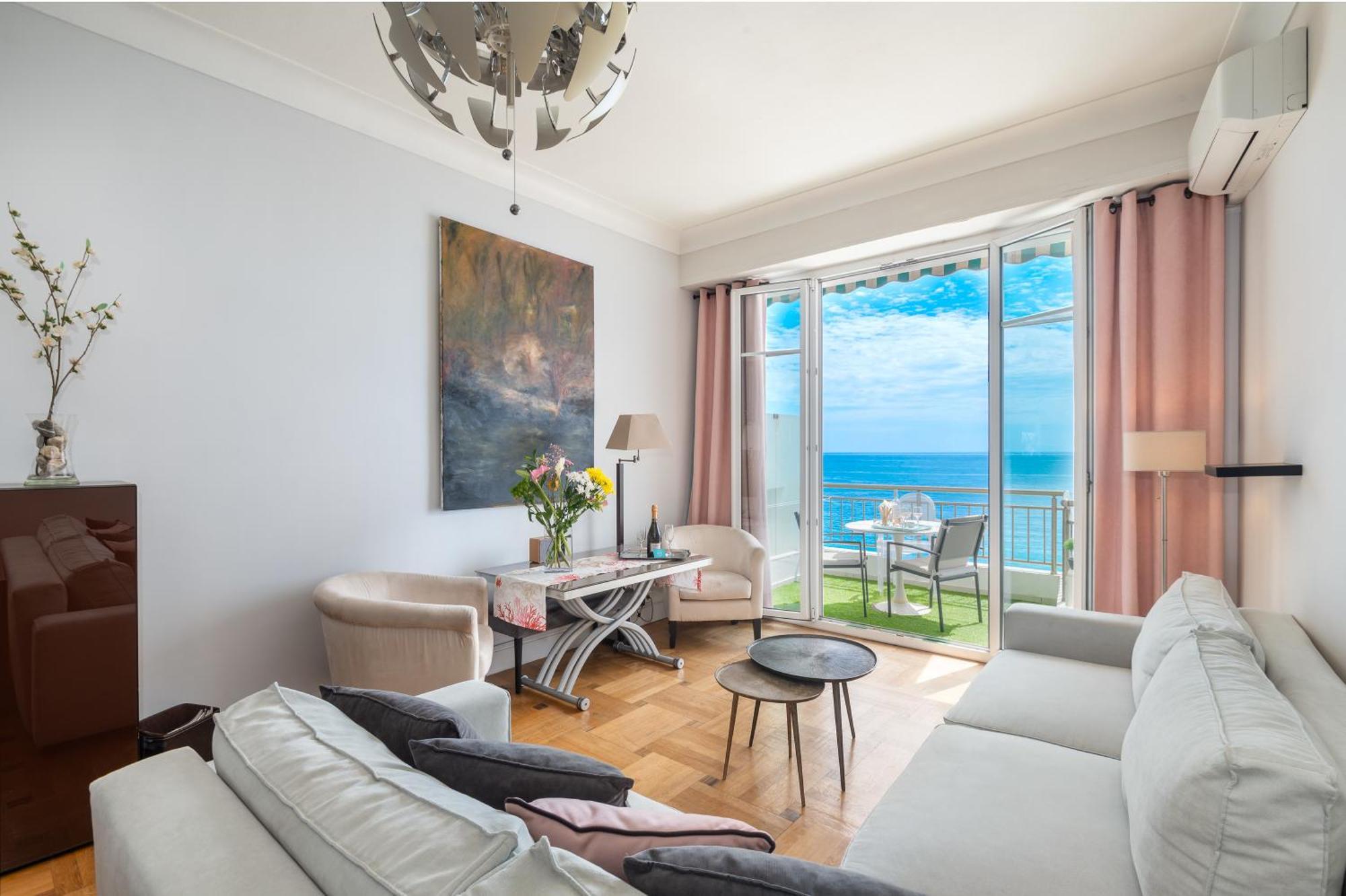 Le Méditerrannée By Enjoynice, Breathtaking Sea View, 2 Terraces&airco Appartement *