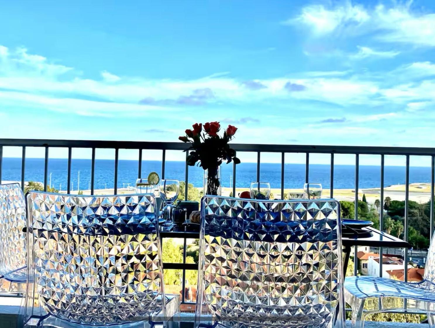 Panoramic Sea View - Air Conditioning - Terrace - 2 Bedrooms - Kitchen - Wifi - Tramway Apartment Nice