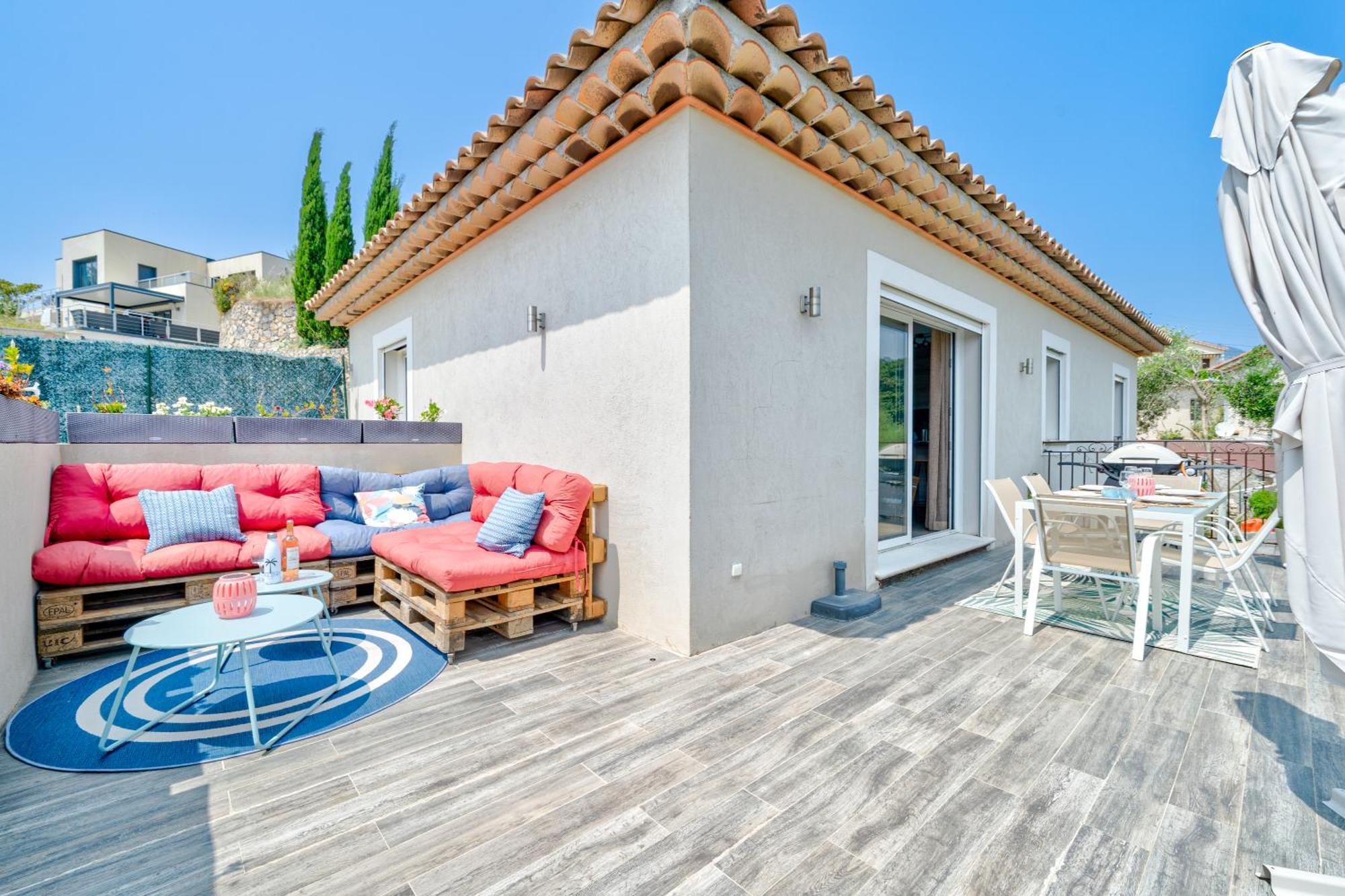 Maison Nicoise Vue Degagee Avec Jacuzzi Privatif *