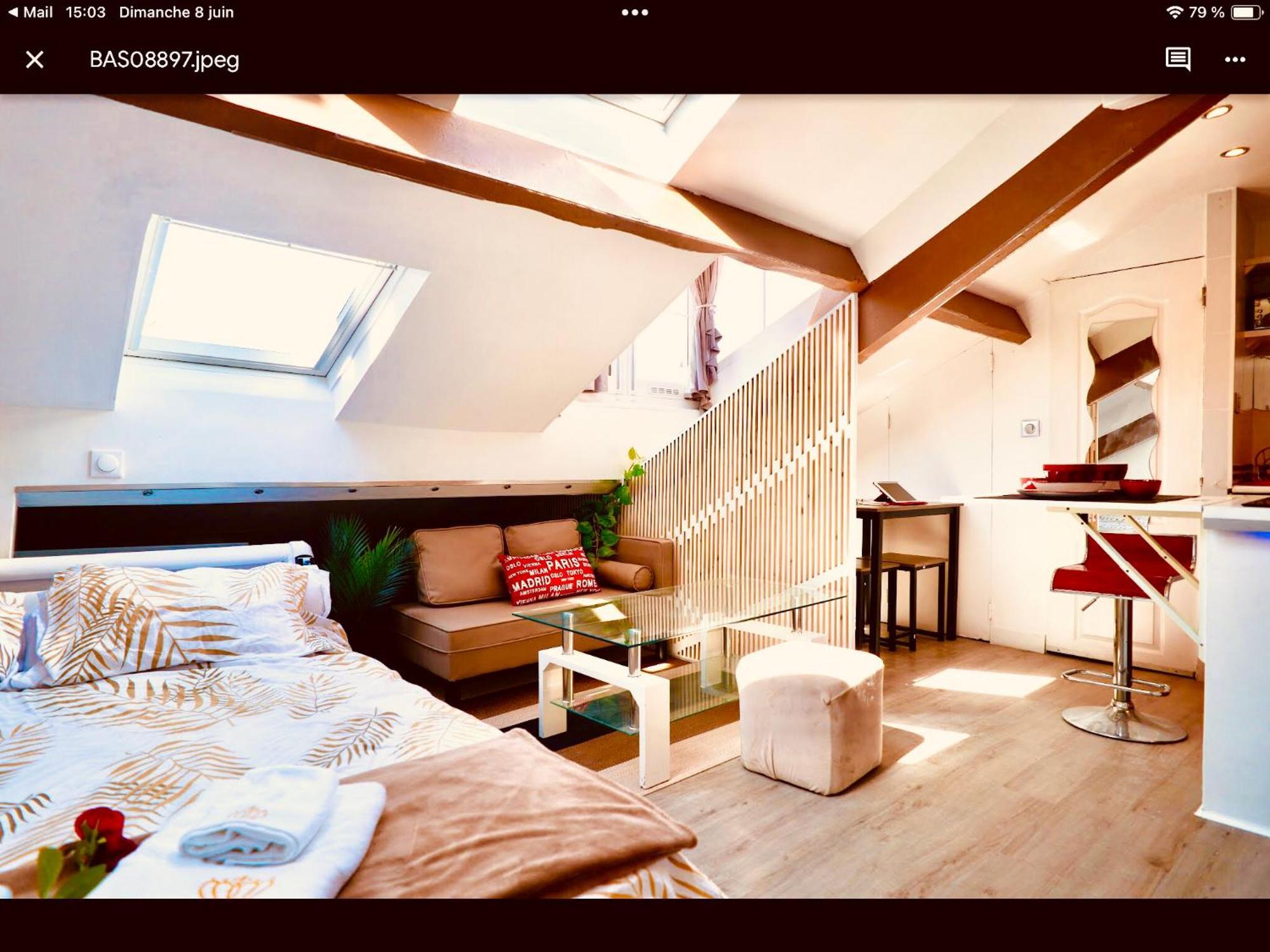 Atypique Calme, Quartier Vip, 50m Appartement Nice