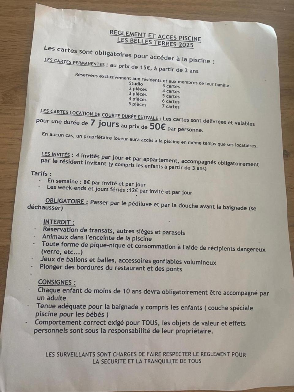 Terrasse , , La Piscine *