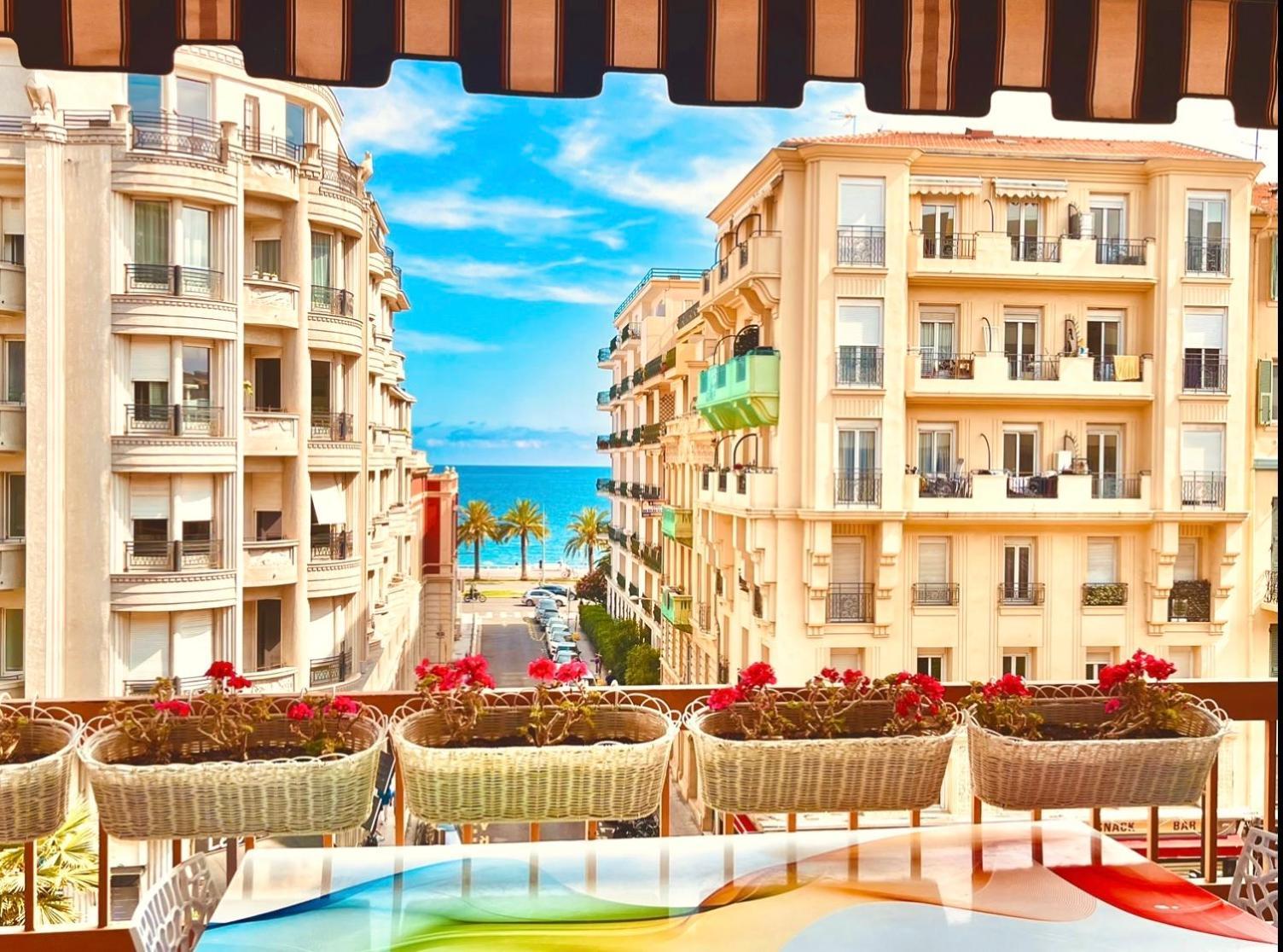 Sweet Sea View & Beachfront Next To Promenade Des Apartment Nice