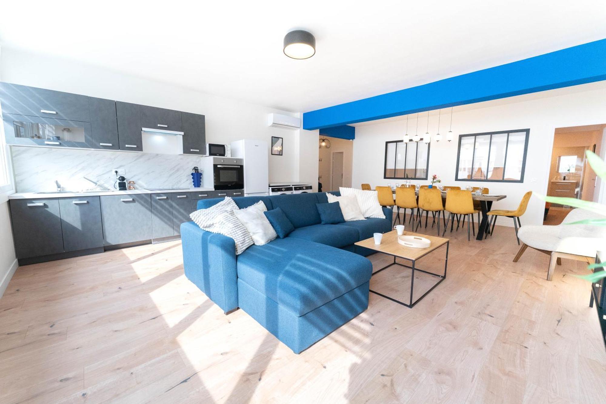 Grand Ideal Famille, Proche Plage, Bon Emplacement Pour Visiter La Cote D'azur Nice