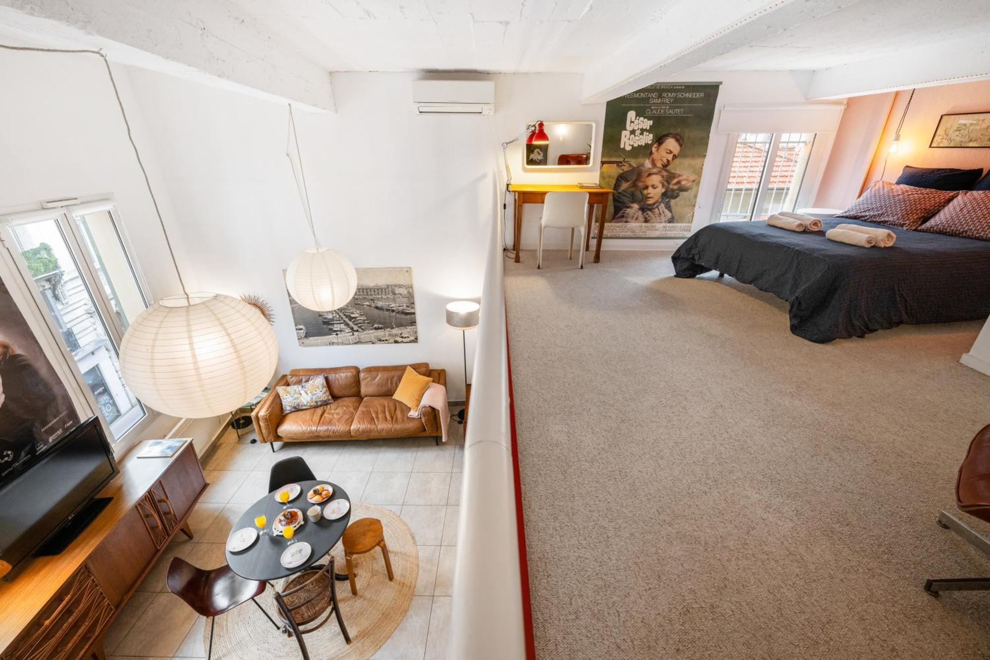 Nice-duplex-plage-climatisation Apartment