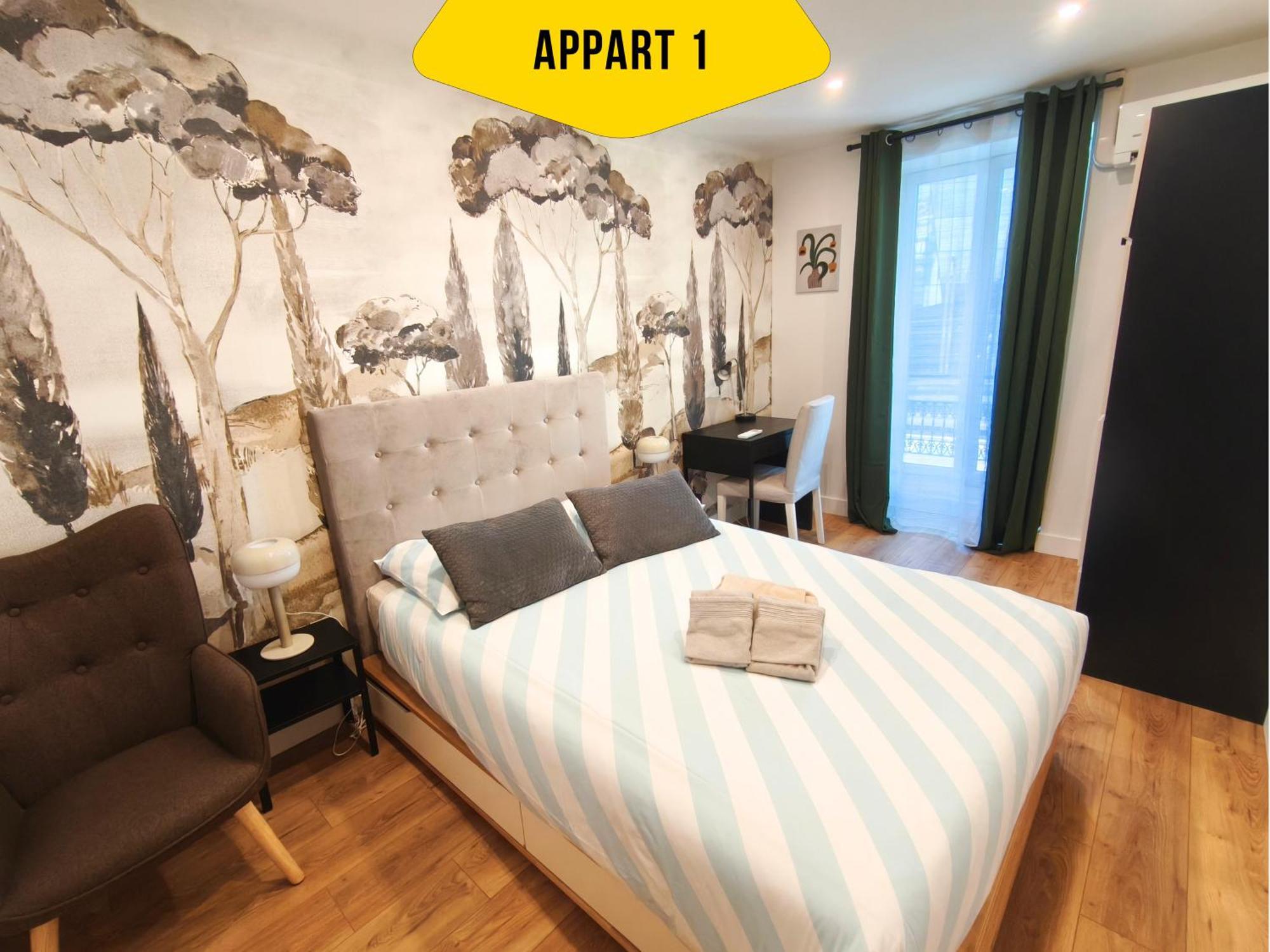 Casa Reine Jeanne- Ideal Groups & Family -central Near Train Station - Parking - New&confort-ac Apartment Nice