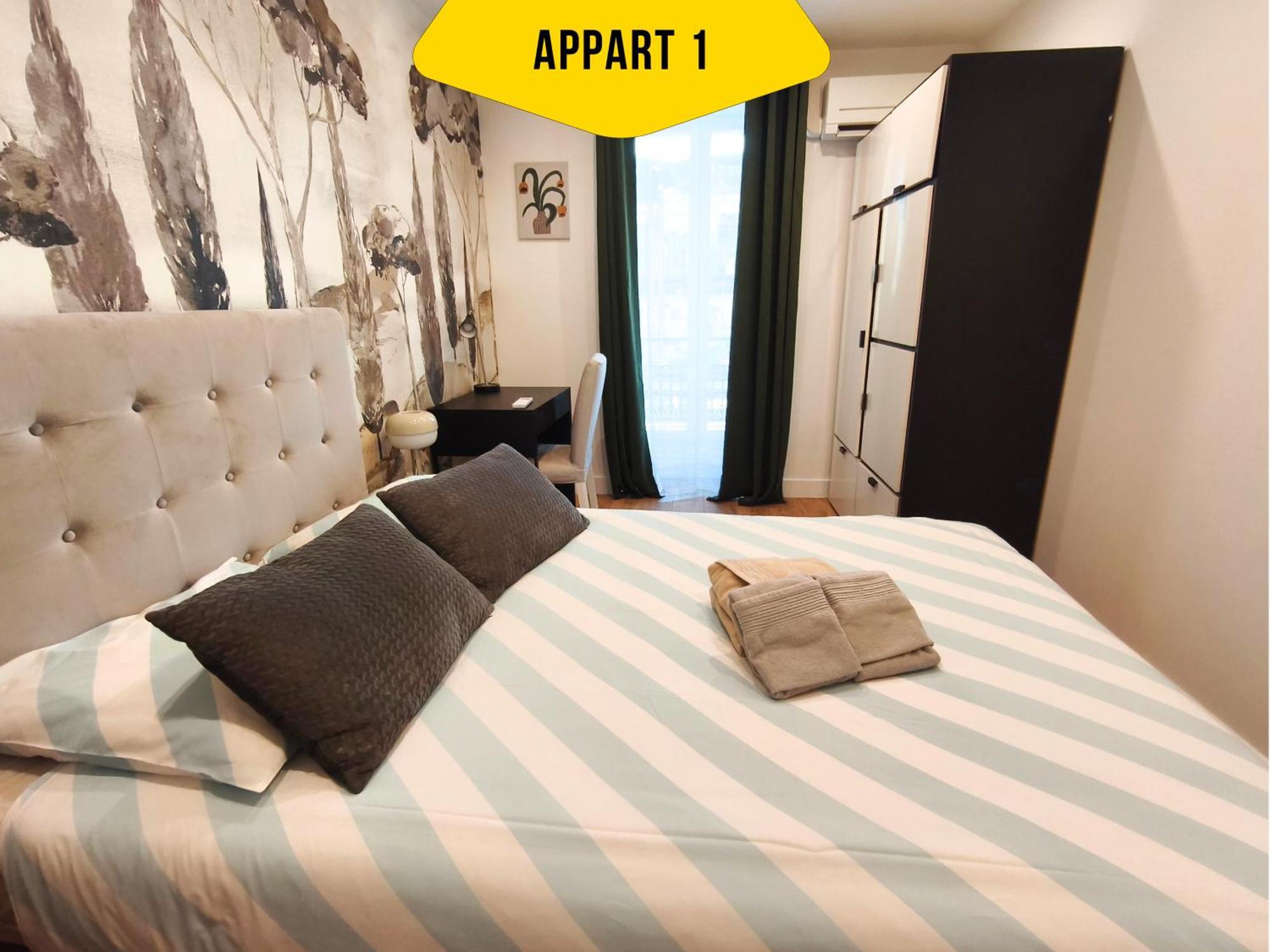 Casa Reine Jeanne- Ideal Groups & Family -central Near Train Station - Parking - New&confort-ac Apartment