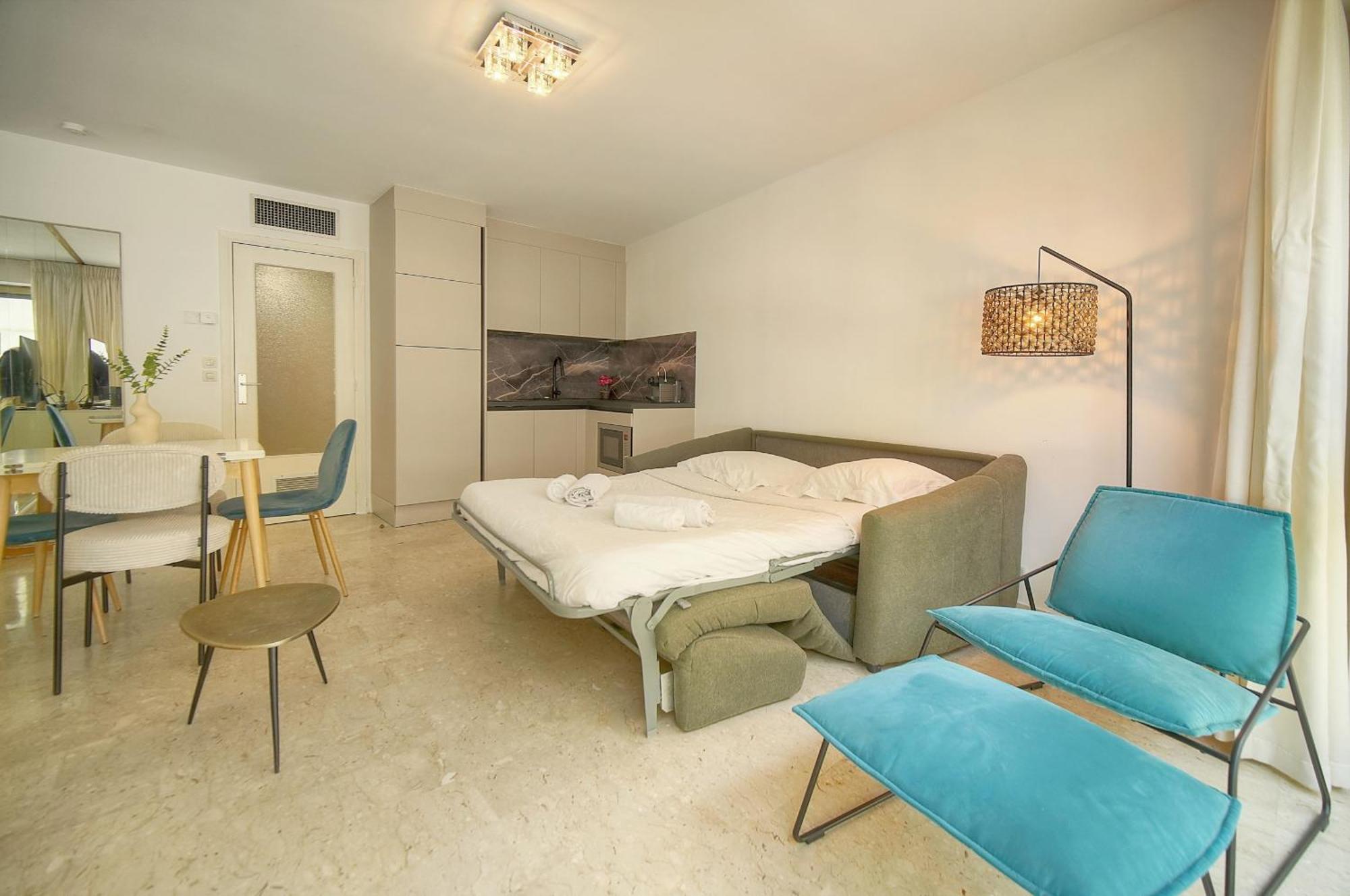 Apartment Frgk Massenet 'blue Riviera' Modern Comfort 1 Min From Promenade Des