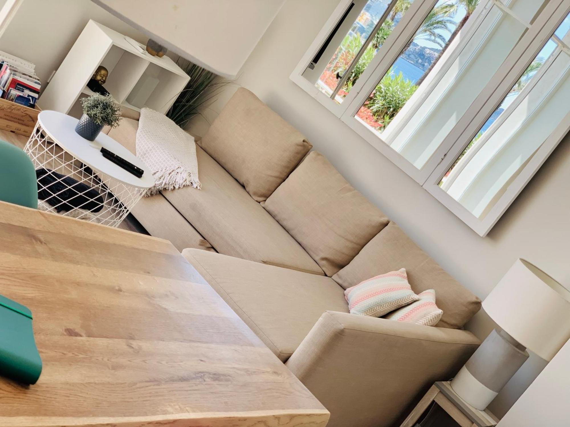 Stunning Flat With Sea View & Garden On Promenade Da Apartment Nice