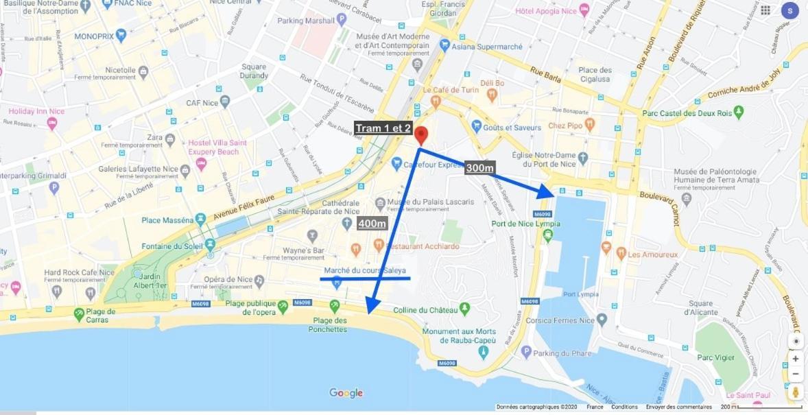 Apartment Cozy 50 M2 - Balcony & Air Conditioning! Heart Of Old Nice