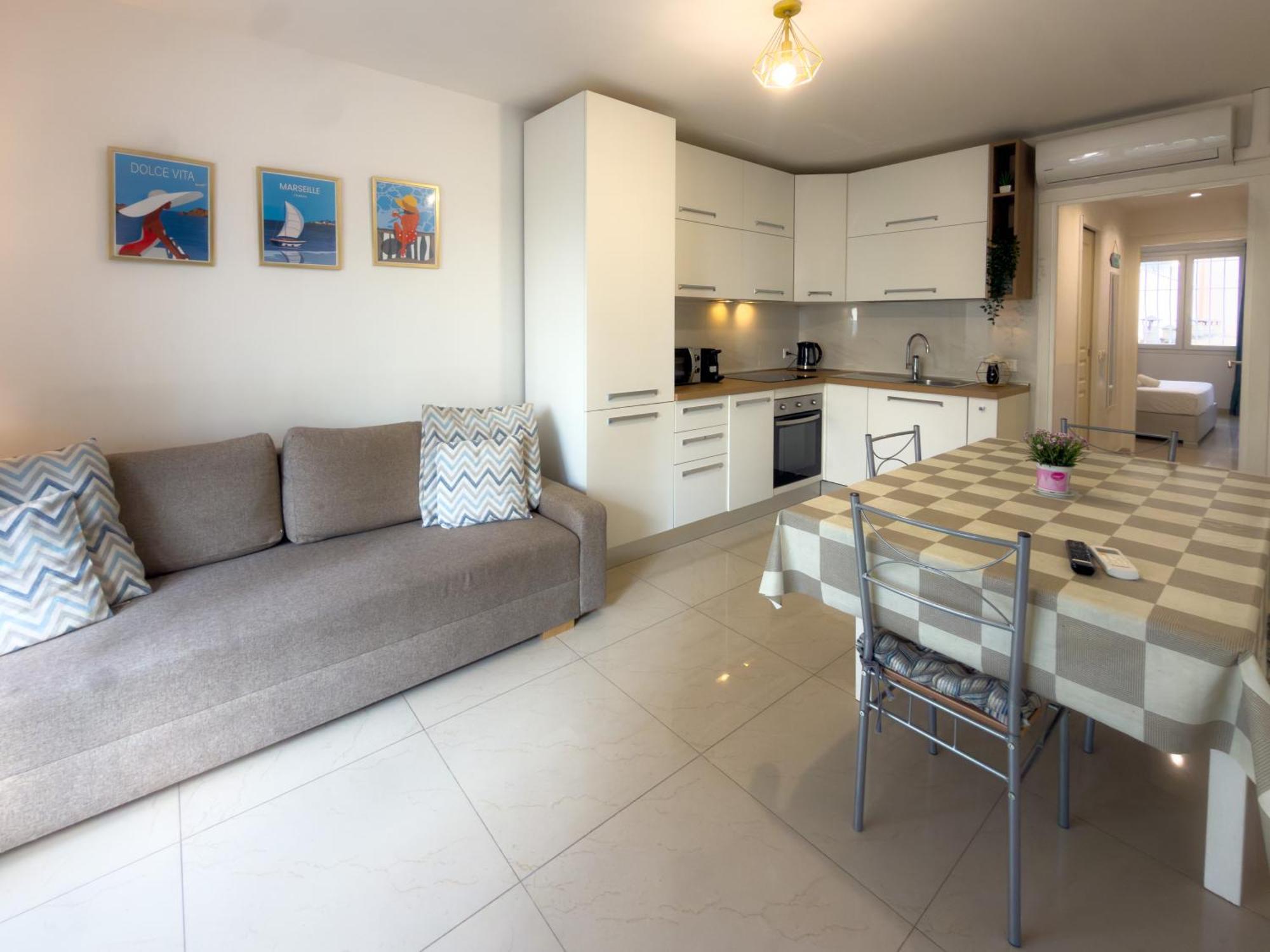 Apartment Californie 8pers Parking Ac Wifi Nice