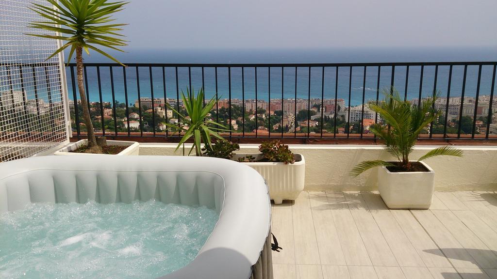 Apartment Superbe Studio Avec Terrasse, Jaccuzi, Vue Mer Quartier Fabron A Nice