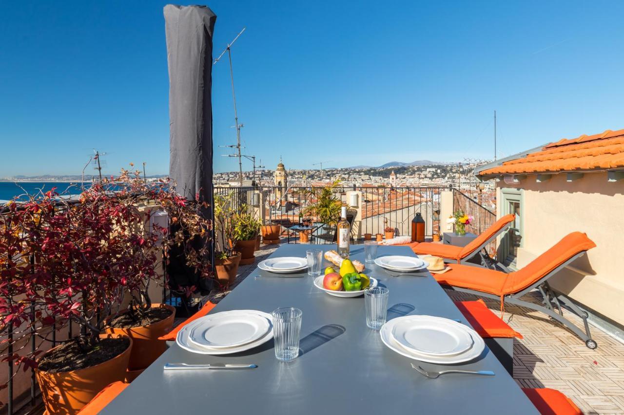 Le Chateau - The Beautiful Sight In Old Town, Private Terrace Apartment Nice