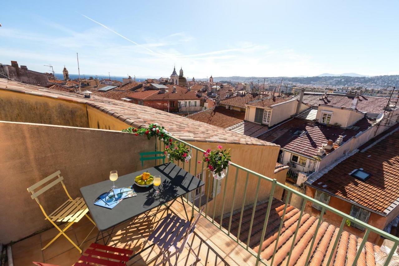 La Croix - F3, Terrasse Vue Panoramique, Vieux-nice Old Town And Terrace Apartment Nice